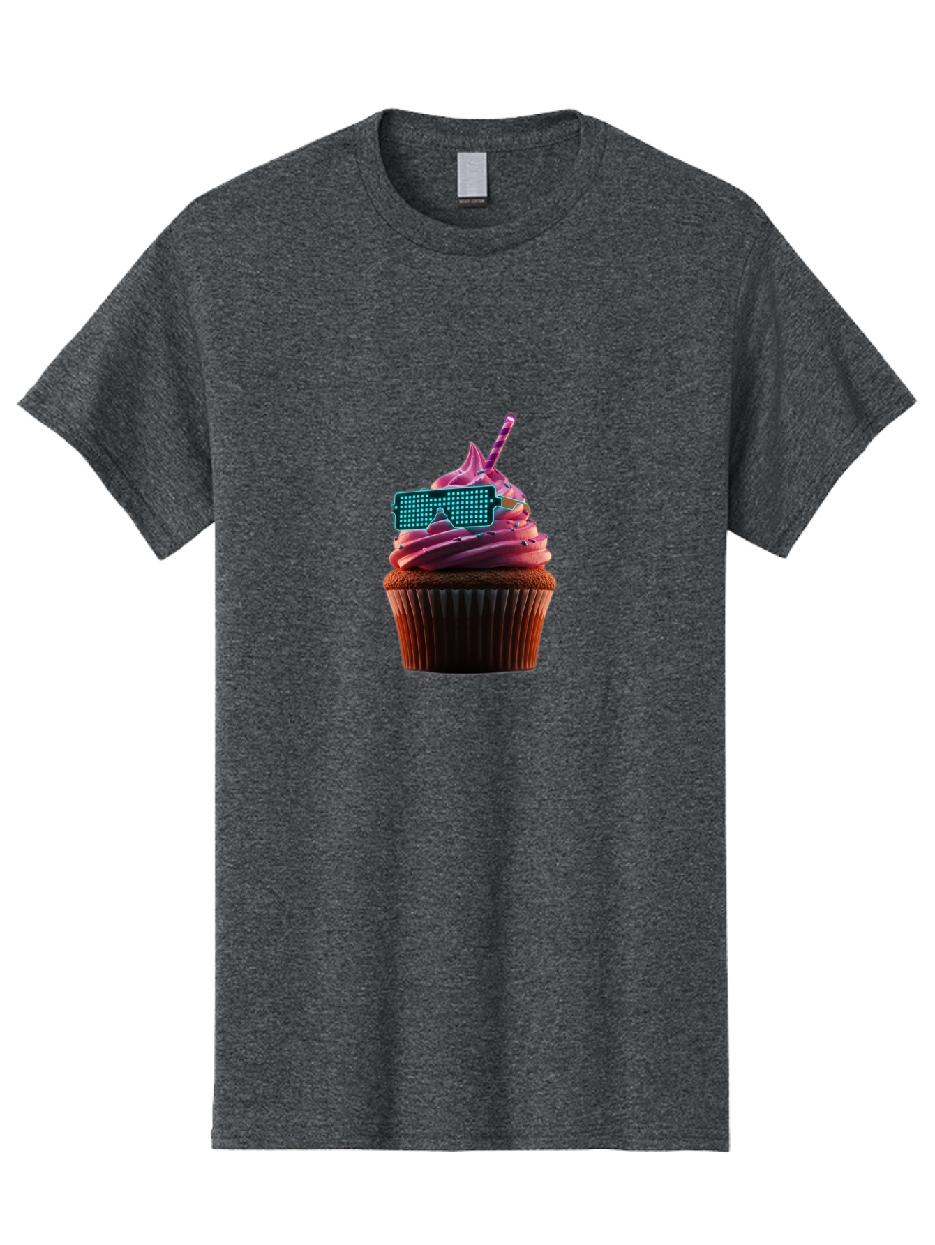 Party-Cupcake Men'S Graphic Tee, 100% Cotton, Comfortable Casual Summer Wear, Machine Washable, Vintage Camera, Old Camera, Antique Camera, Black Camera, Classic Photography, Photography Equipment, Nostalgic Device, Film Camera, Camera Art Bai209
