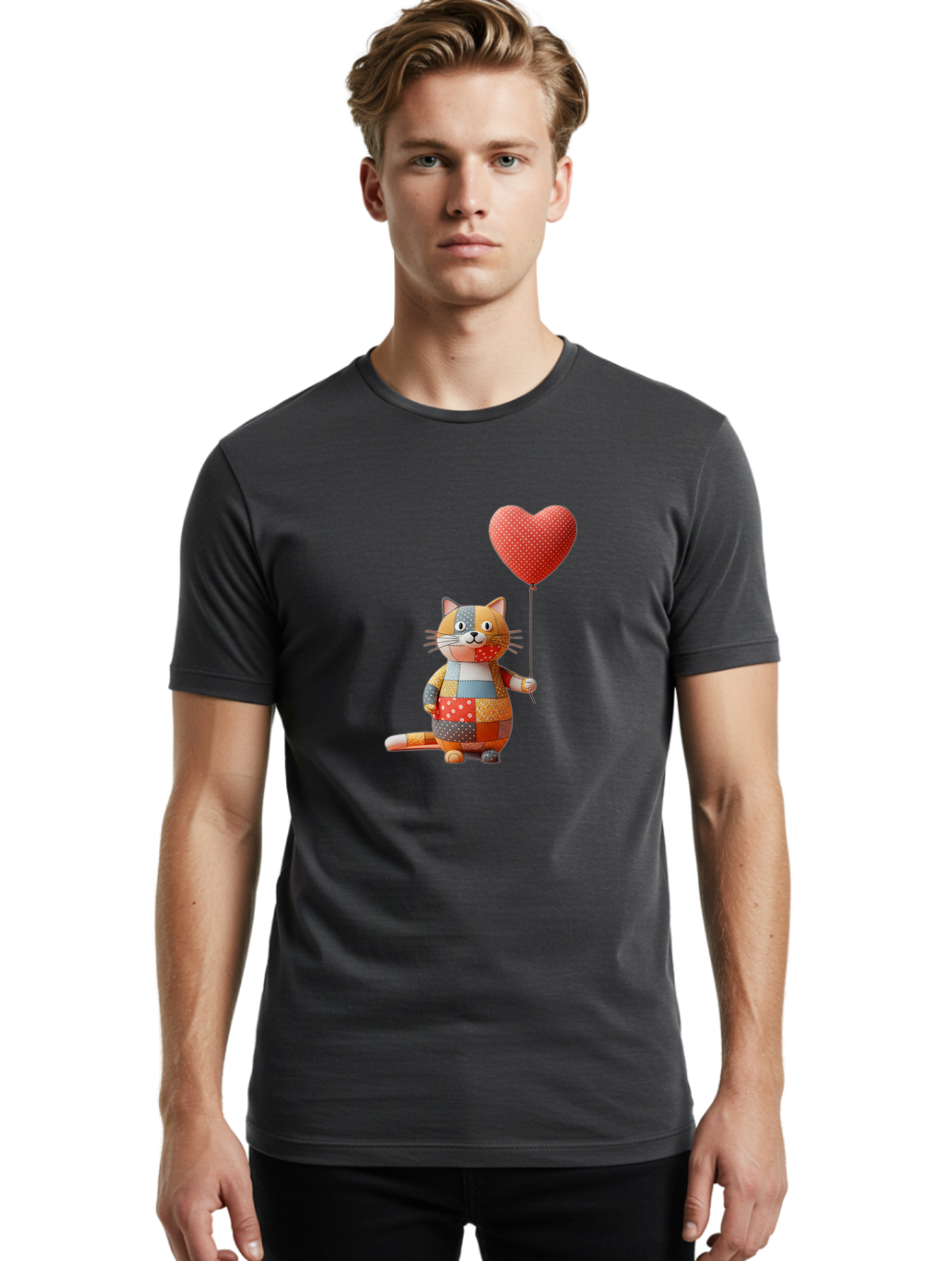 Patchwork-Cat Men'S Graphic Tee, 100% Cotton, Comfortable Casual Summer Wear, Machine Washable, Vintage Camera, Old Camera, Antique Camera, Black Camera, Classic Photography, Photography Equipment, Nostalgic Device, Film Camera, Camera Art Bai210