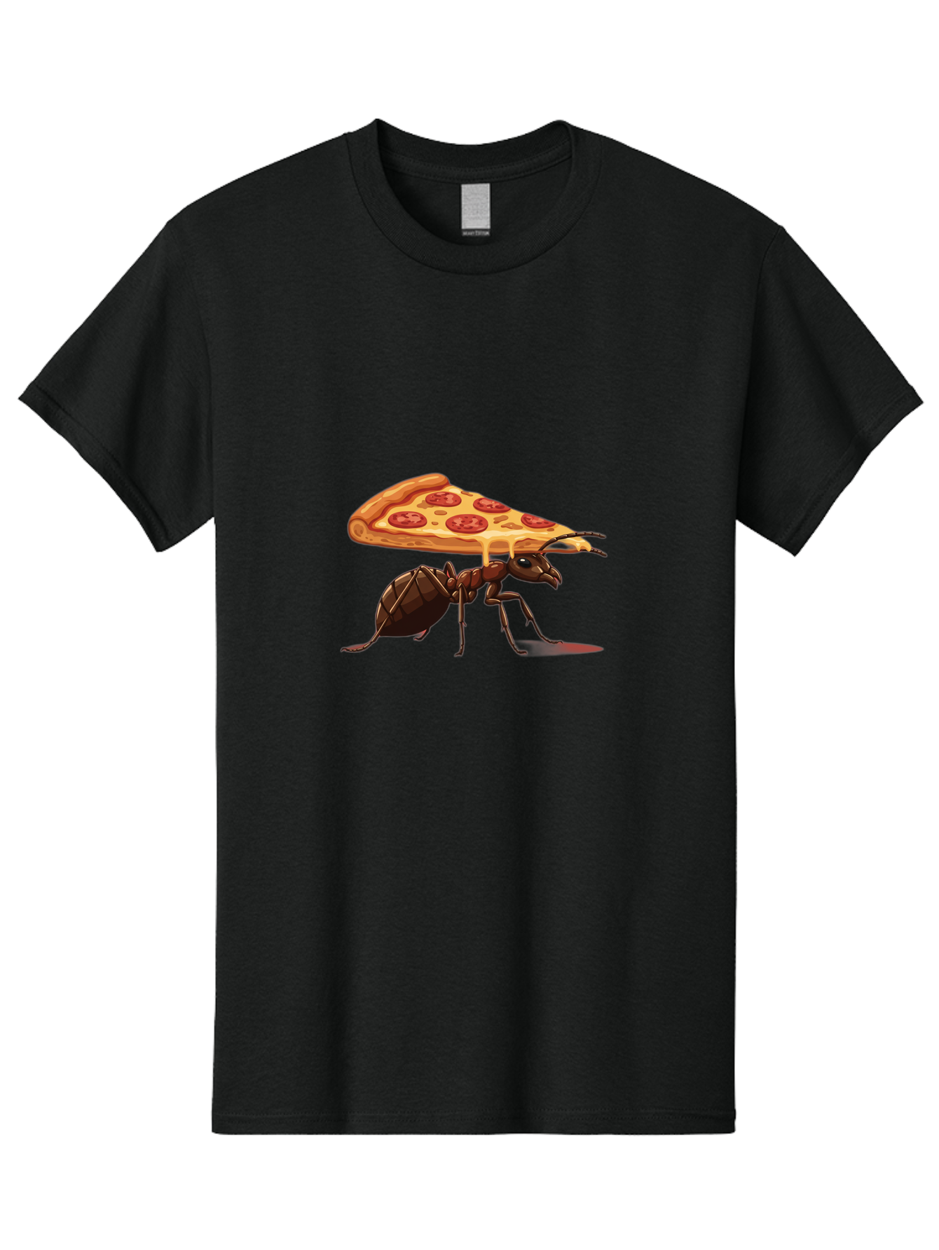 Pepperoni-Pizza-Slice-Ant Men'S Graphic Tee, 100% Cotton, Comfortable Casual Summer Wear, Machine Washable, Vintage Camera, Old Camera, Antique Camera, Black Camera, Classic Photography, Photography Equipment, Nostalgic Device, Film Camera, Bai212