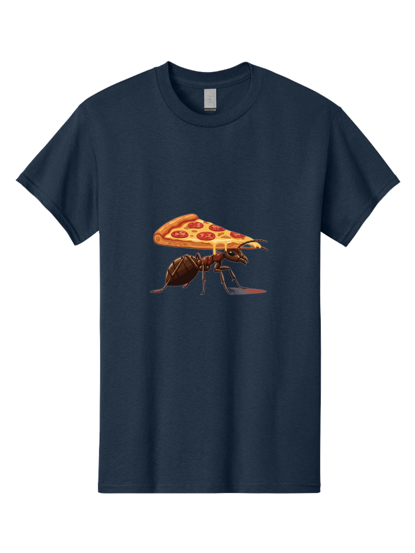 Pepperoni-Pizza-Slice-Ant Men'S Graphic Tee, 100% Cotton, Comfortable Casual Summer Wear, Machine Washable, Vintage Camera, Old Camera, Antique Camera, Black Camera, Classic Photography, Photography Equipment, Nostalgic Device, Film Camera, Bai212