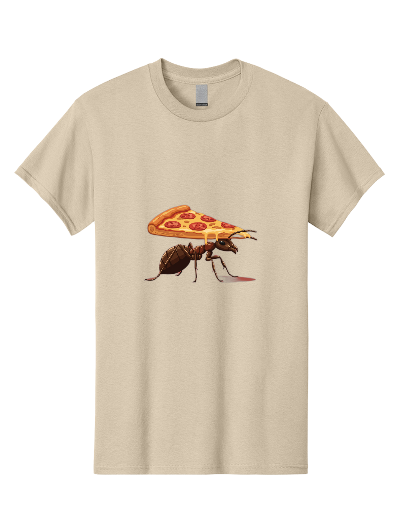 Pepperoni-Pizza-Slice-Ant Men'S Graphic Tee, 100% Cotton, Comfortable Casual Summer Wear, Machine Washable, Vintage Camera, Old Camera, Antique Camera, Black Camera, Classic Photography, Photography Equipment, Nostalgic Device, Film Camera, Bai212
