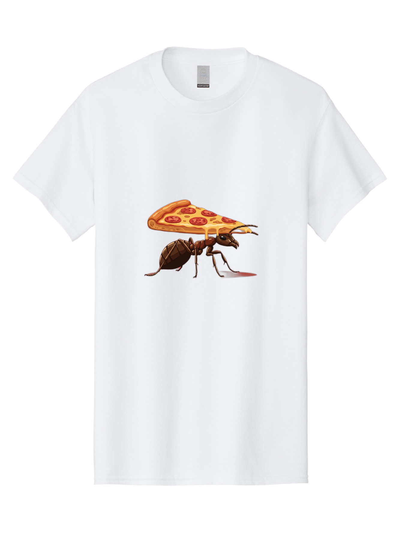 Pepperoni-Pizza-Slice-Ant Men'S Graphic Tee, 100% Cotton, Comfortable Casual Summer Wear, Machine Washable, Vintage Camera, Old Camera, Antique Camera, Black Camera, Classic Photography, Photography Equipment, Nostalgic Device, Film Camera, Bai212