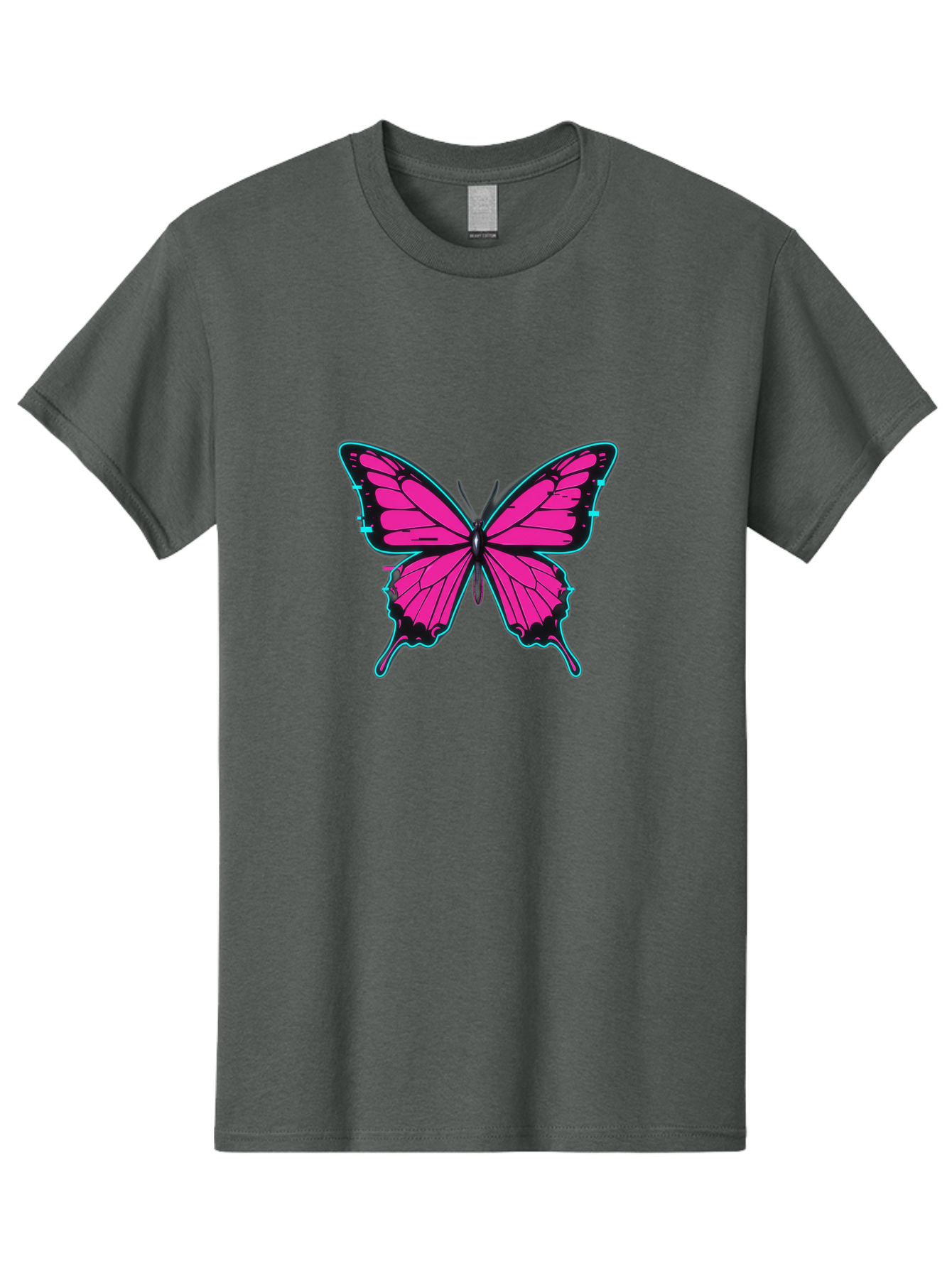 Pink-Butterfly-1 Men'S Graphic Tee, 100% Cotton, Comfortable Casual Summer Wear, Machine Washable, Vintage Camera, Old Camera, Antique Camera, Black Camera, Classic Photography, Photography Equipment, Nostalgic Device, Film Camera, Camera Art Bai215