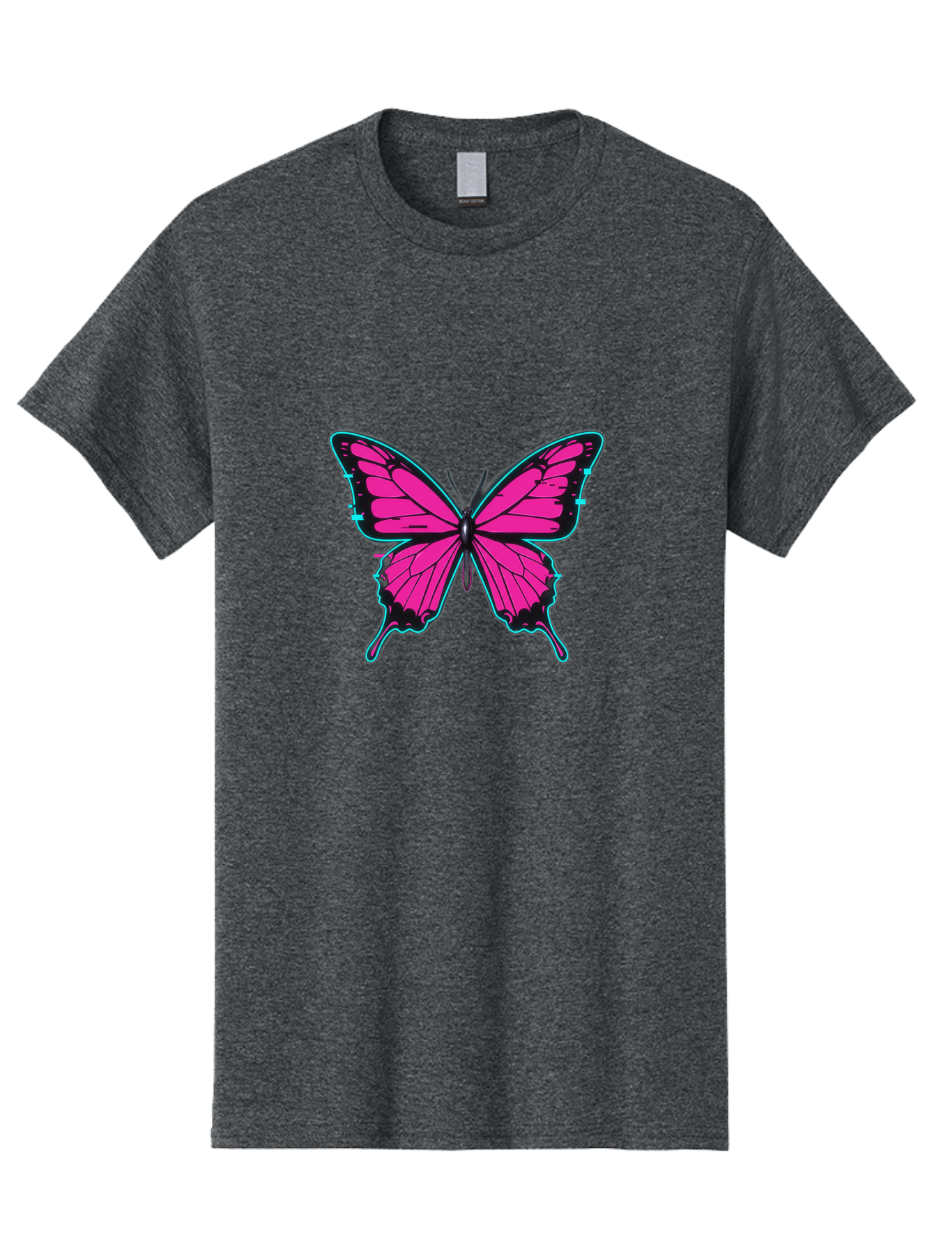 Pink-Butterfly-1 Men'S Graphic Tee, 100% Cotton, Comfortable Casual Summer Wear, Machine Washable, Vintage Camera, Old Camera, Antique Camera, Black Camera, Classic Photography, Photography Equipment, Nostalgic Device, Film Camera, Camera Art Bai215