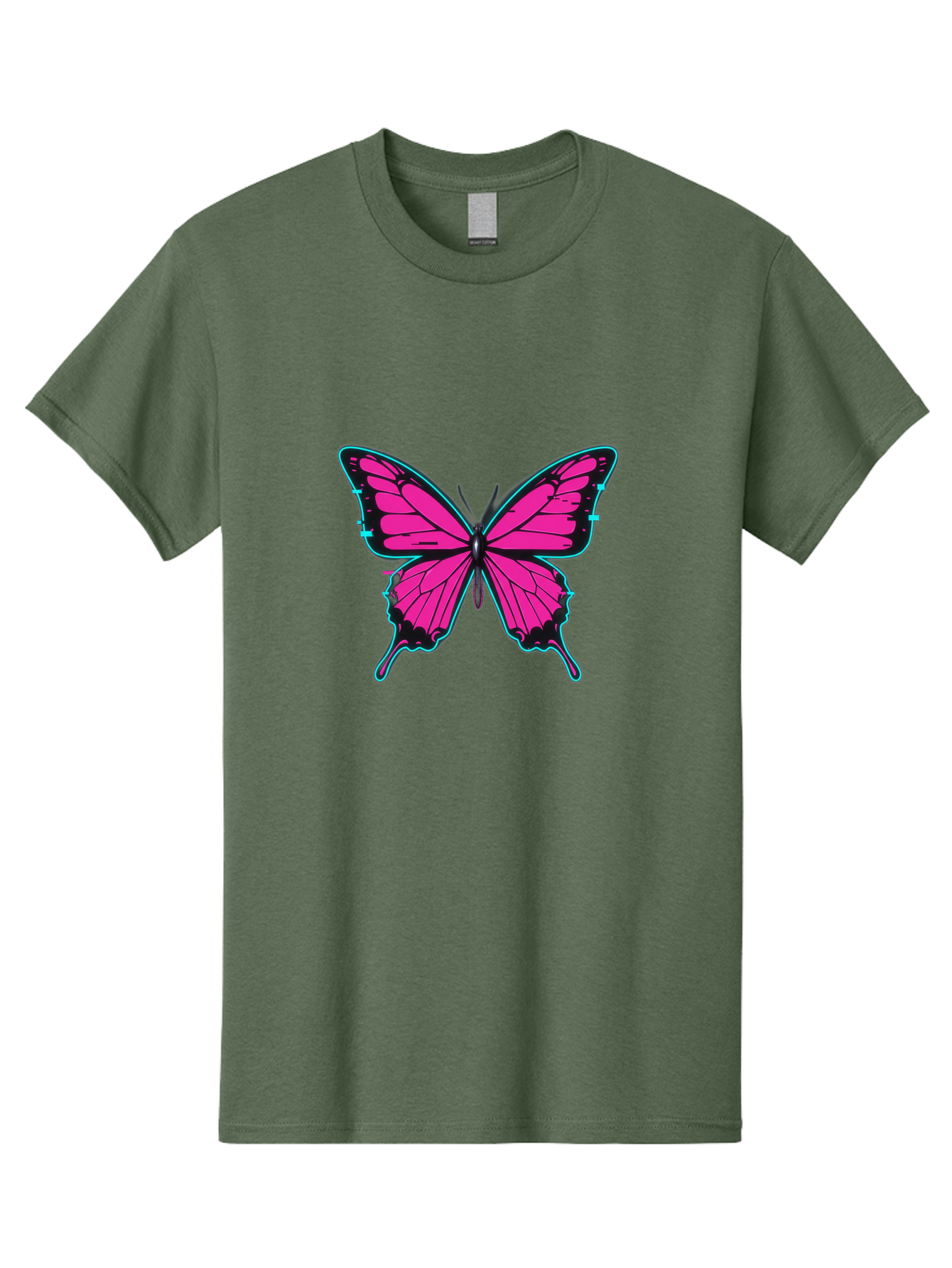 Pink-Butterfly-1 Men'S Graphic Tee, 100% Cotton, Comfortable Casual Summer Wear, Machine Washable, Vintage Camera, Old Camera, Antique Camera, Black Camera, Classic Photography, Photography Equipment, Nostalgic Device, Film Camera, Camera Art Bai215