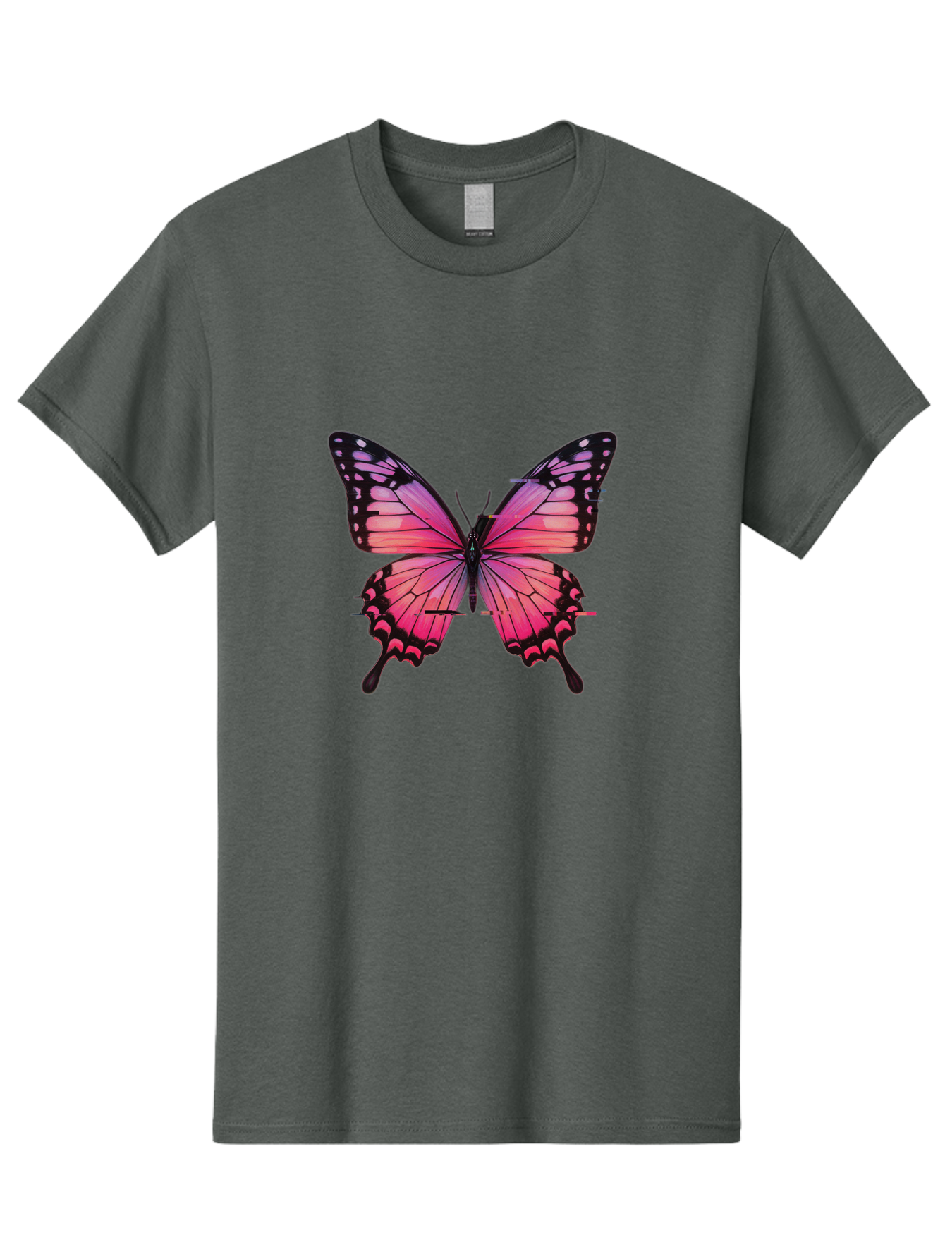 Pink-Butterfly-2 Men'S Graphic Tee, 100% Cotton, Comfortable Casual Summer Wear, Machine Washable, Vintage Camera, Old Camera, Antique Camera, Black Camera, Classic Photography, Photography Equipment, Nostalgic Device, Film Camera, Camera Art Bai216