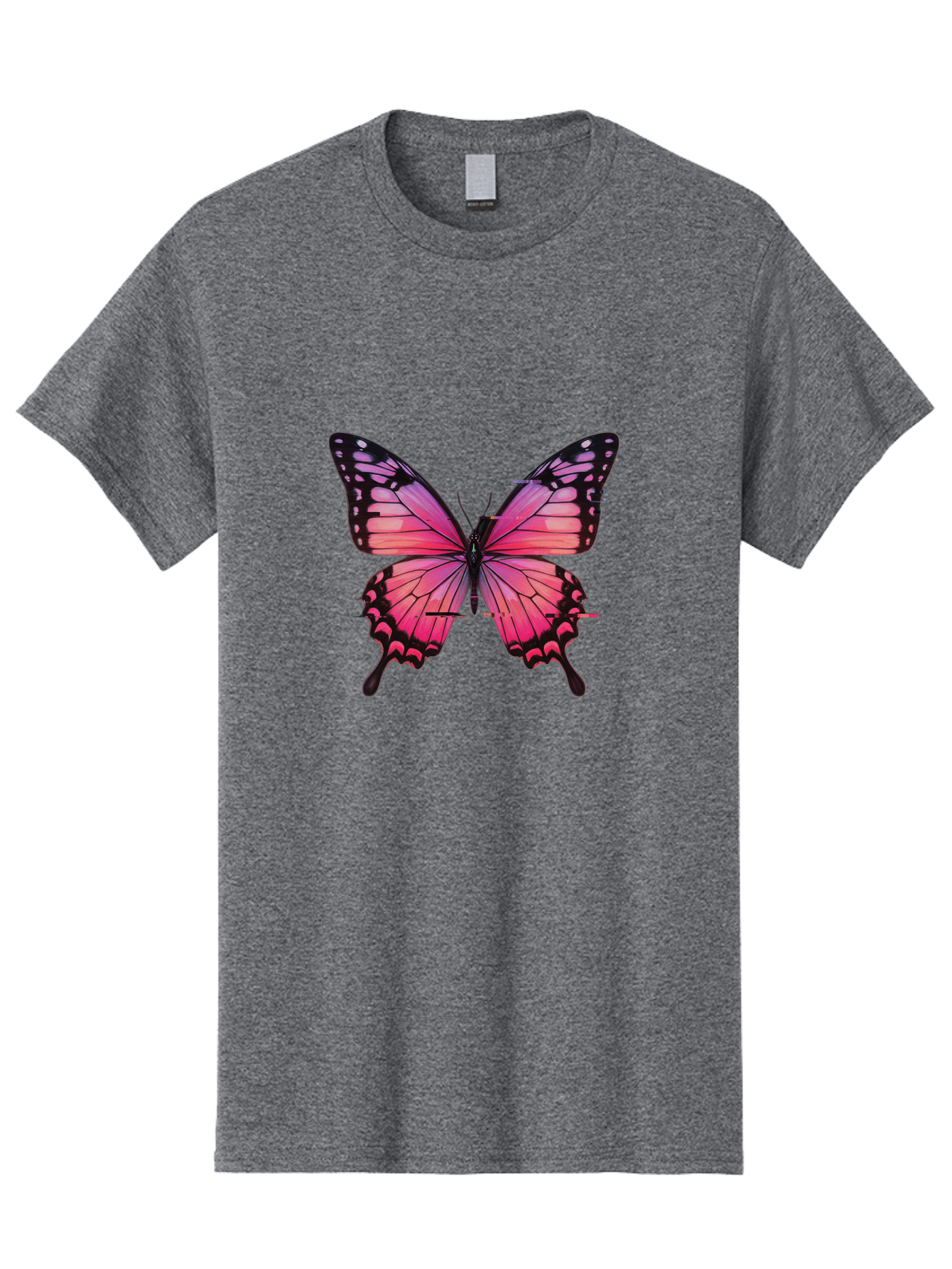 Pink-Butterfly-2 Men'S Graphic Tee, 100% Cotton, Comfortable Casual Summer Wear, Machine Washable, Vintage Camera, Old Camera, Antique Camera, Black Camera, Classic Photography, Photography Equipment, Nostalgic Device, Film Camera, Camera Art Bai216