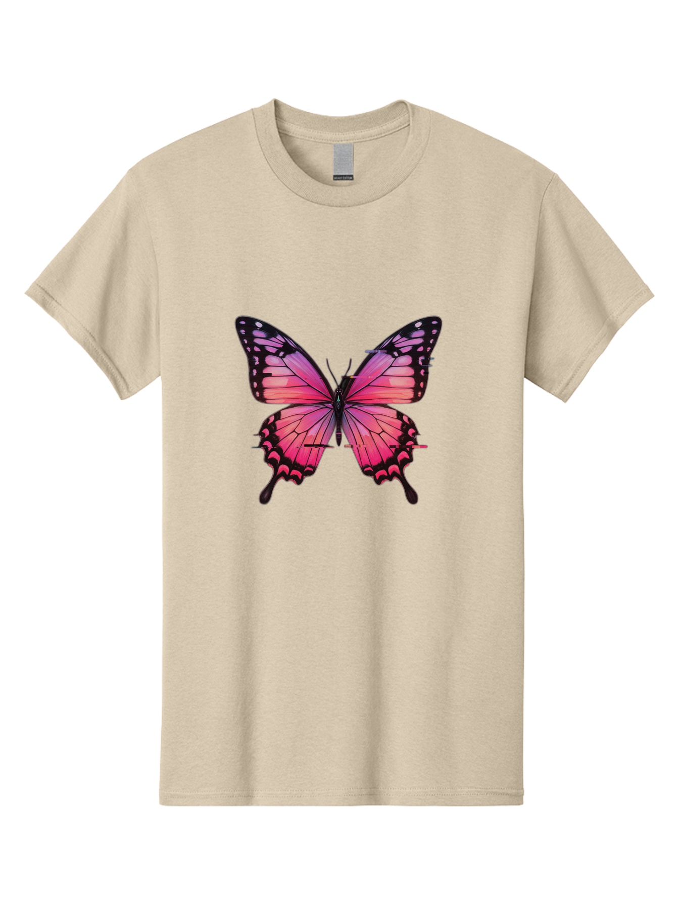 Pink-Butterfly-2 Men'S Graphic Tee, 100% Cotton, Comfortable Casual Summer Wear, Machine Washable, Vintage Camera, Old Camera, Antique Camera, Black Camera, Classic Photography, Photography Equipment, Nostalgic Device, Film Camera, Camera Art Bai216