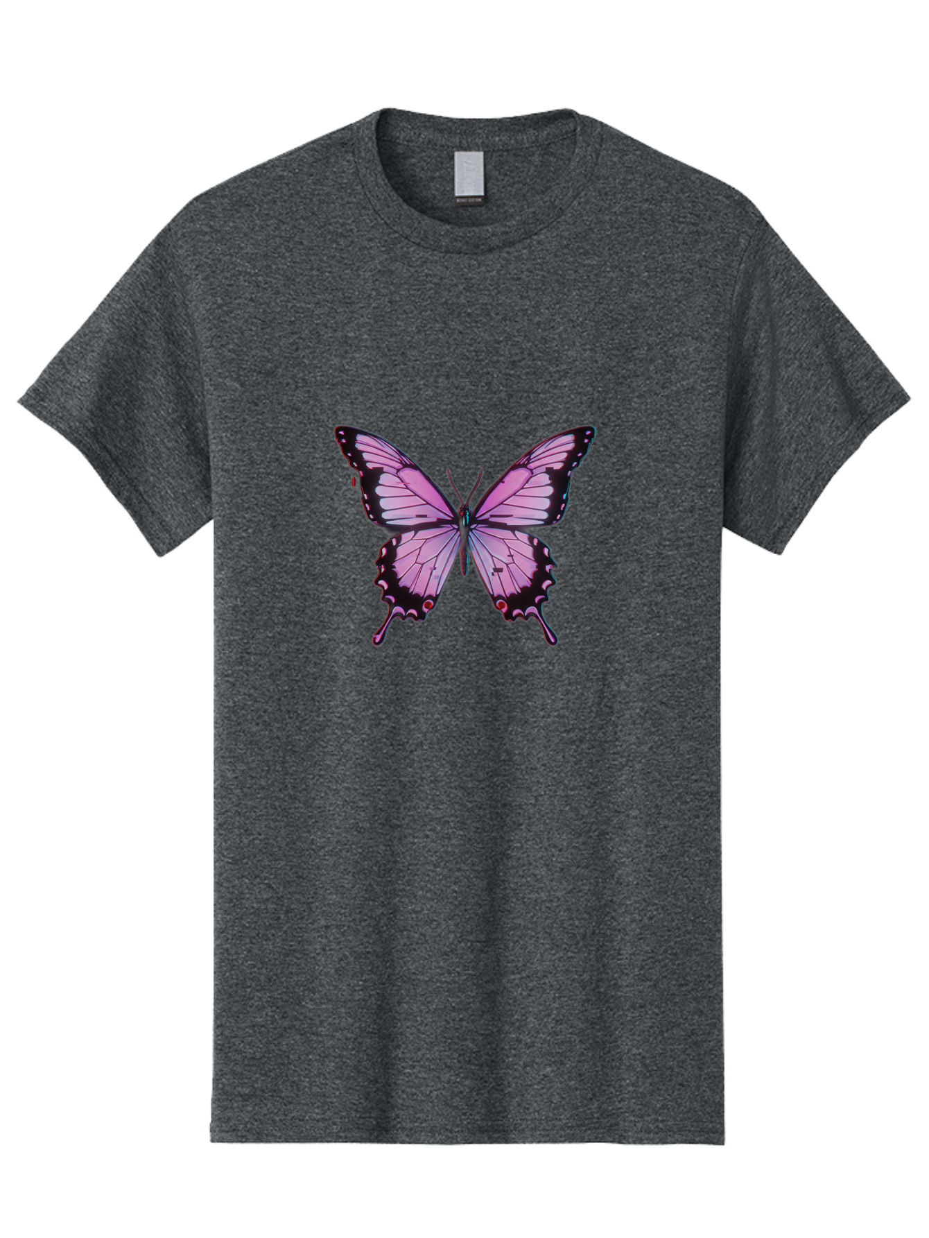 Pink-Butterfly-3 Men'S Graphic Tee, 100% Cotton, Comfortable Casual Summer Wear, Machine Washable, Vintage Camera, Old Camera, Antique Camera, Black Camera, Classic Photography, Photography Equipment, Nostalgic Device, Film Camera, Camera Art Bai217
