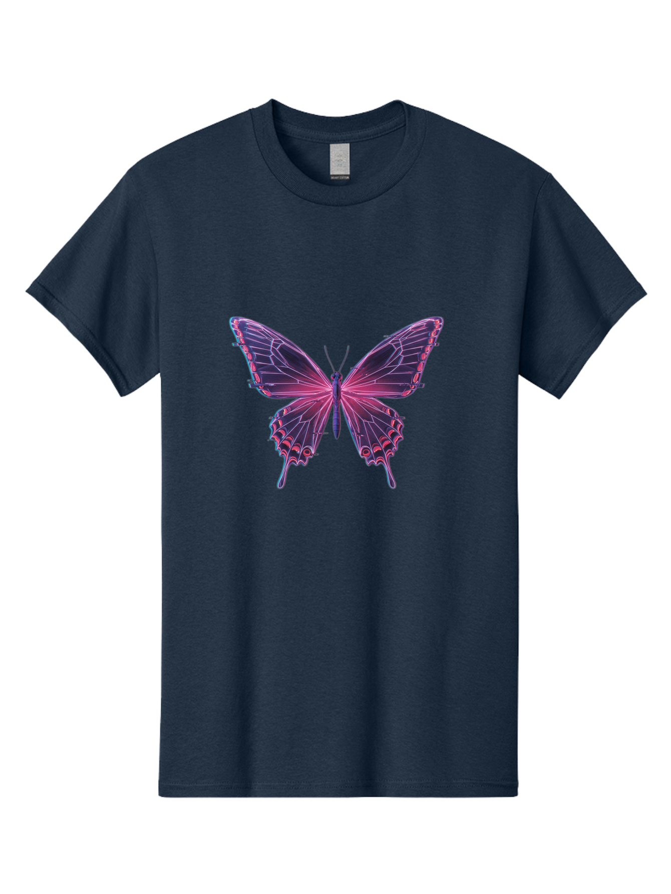 Pink-Butterfly-4 Men'S Graphic Tee, 100% Cotton, Comfortable Casual Summer Wear, Machine Washable, Vintage Camera, Old Camera, Antique Camera, Black Camera, Classic Photography, Photography Equipment, Nostalgic Device, Film Camera, Camera Art Bai218