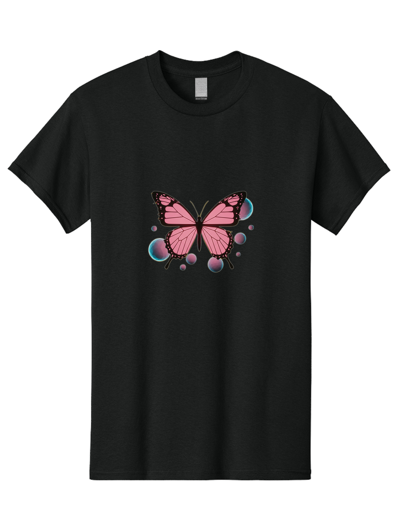 Pink-Butterfly-7 Men'S Graphic Tee, 100% Cotton, Comfortable Casual Summer Wear, Machine Washable, Vintage Camera, Old Camera, Antique Camera, Black Camera, Classic Photography, Photography Equipment, Nostalgic Device, Film Camera, Camera Art Bai221