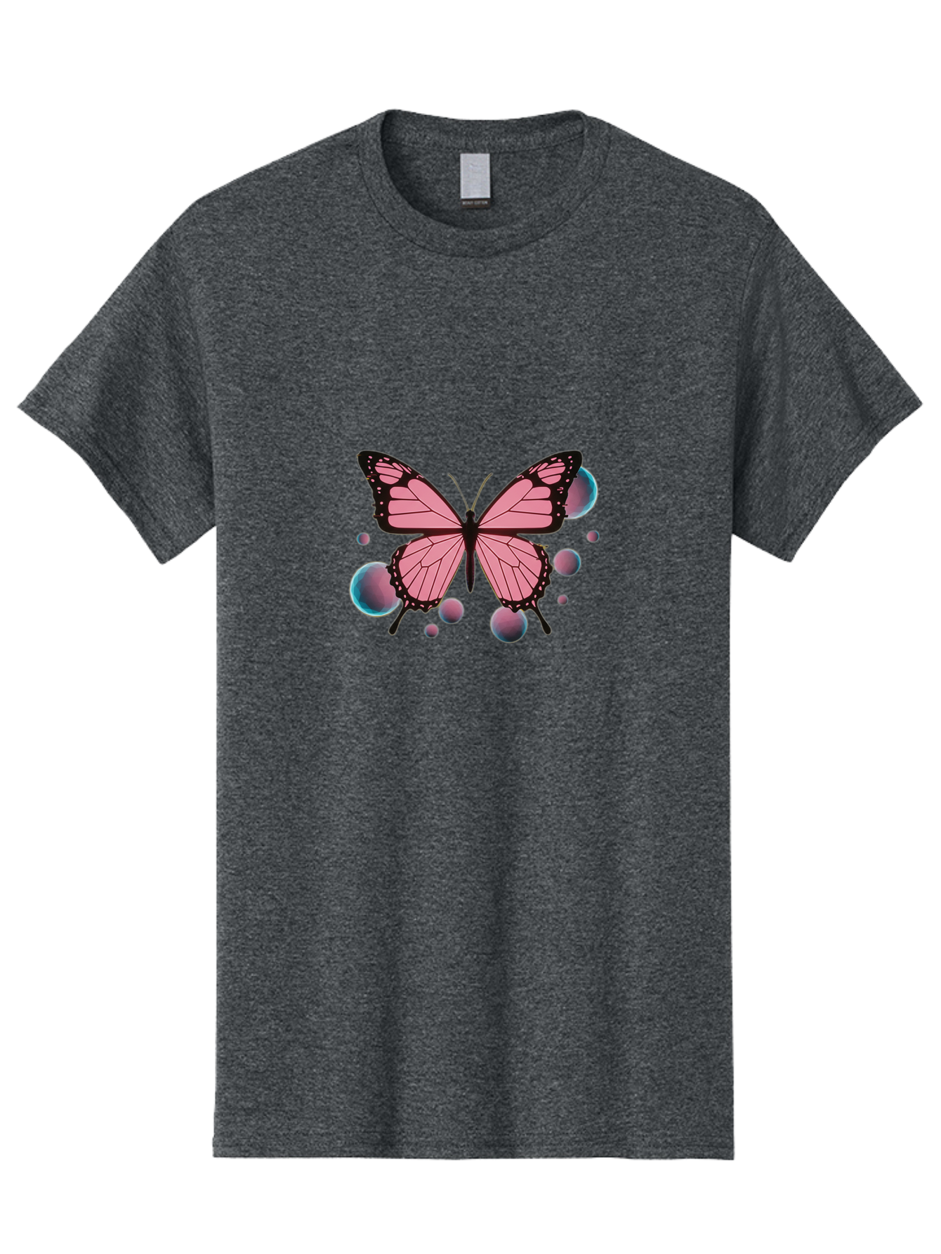 Pink-Butterfly-7 Men'S Graphic Tee, 100% Cotton, Comfortable Casual Summer Wear, Machine Washable, Vintage Camera, Old Camera, Antique Camera, Black Camera, Classic Photography, Photography Equipment, Nostalgic Device, Film Camera, Camera Art Bai221