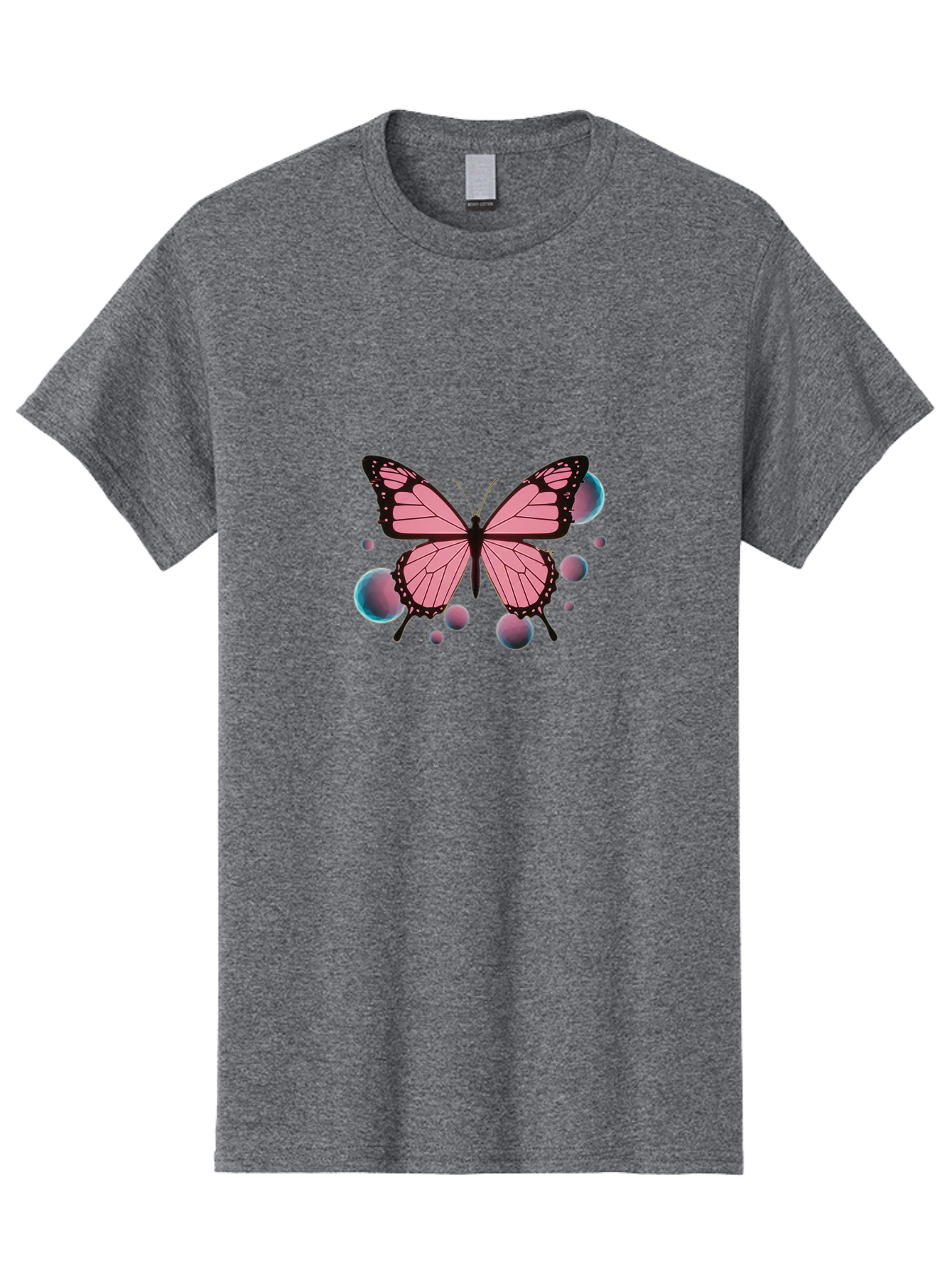Pink-Butterfly-7 Men'S Graphic Tee, 100% Cotton, Comfortable Casual Summer Wear, Machine Washable, Vintage Camera, Old Camera, Antique Camera, Black Camera, Classic Photography, Photography Equipment, Nostalgic Device, Film Camera, Camera Art Bai221