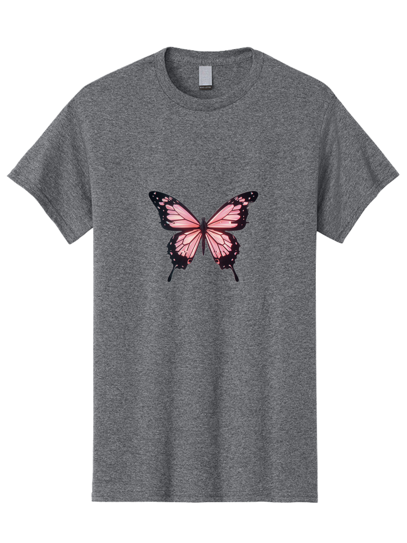 Pink-Butterfly Men'S Graphic Tee, 100% Cotton, Comfortable Casual Summer Wear, Machine Washable, Vintage Camera, Old Camera, Antique Camera, Black Camera, Classic Photography, Photography Equipment, Nostalgic Device, Film Camera, Camera Art Bai222