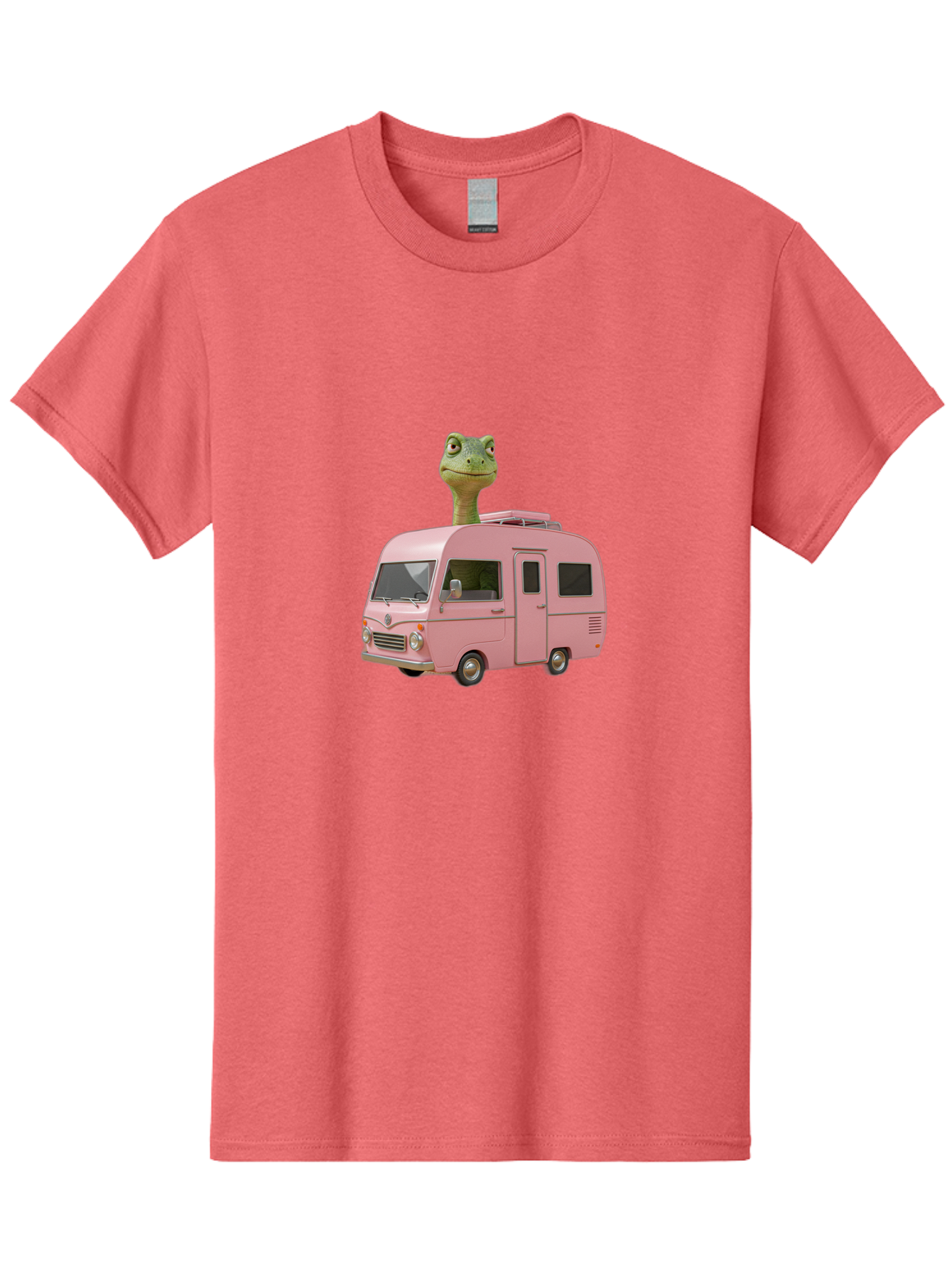 Pink-Camper-Van Men'S Graphic Tee, 100% Cotton, Comfortable Casual Summer Wear, Machine Washable, Vintage Camera, Old Camera, Antique Camera, Black Camera, Classic Photography, Photography Equipment, Nostalgic Device, Film Camera, Camera Art Bai223