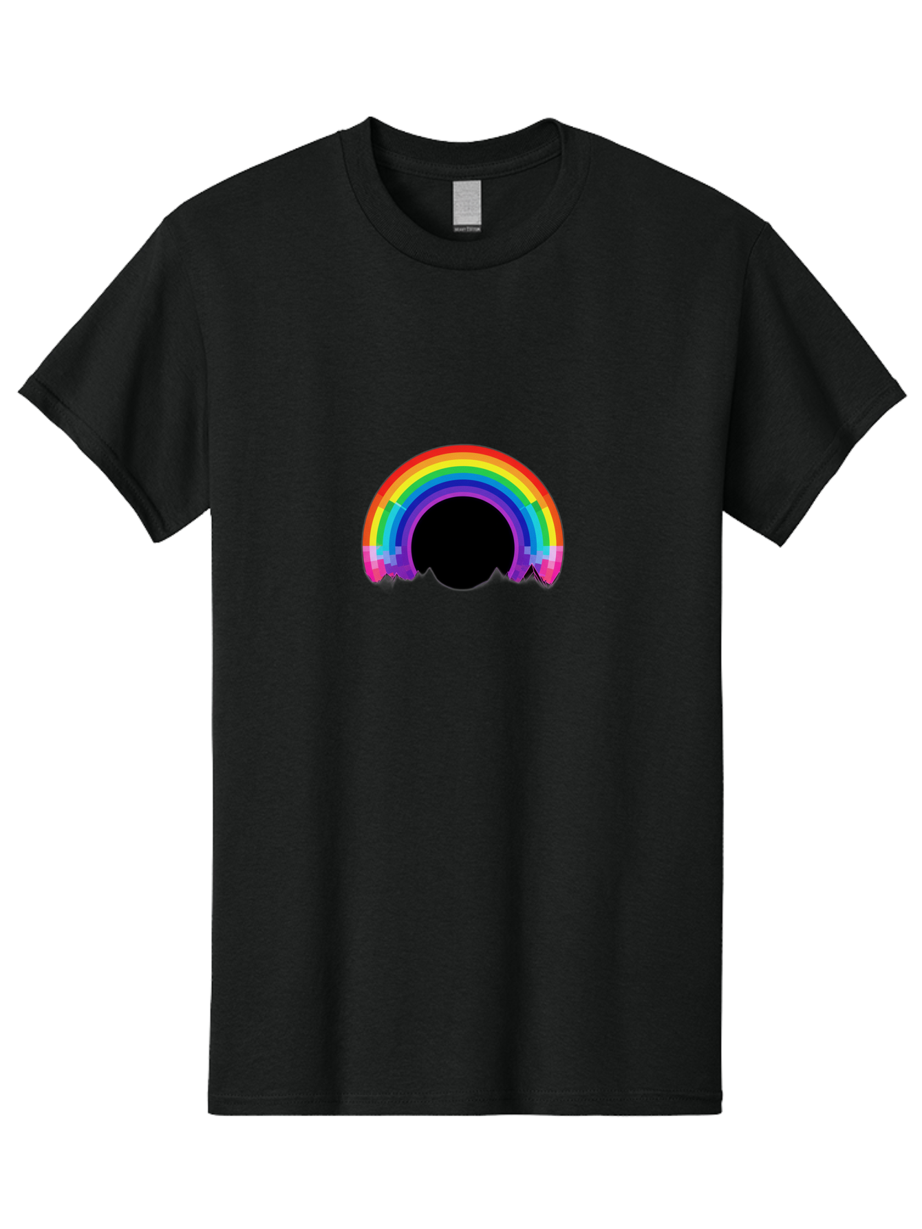 Pixelated-Rainbow Men'S Graphic Tee, 100% Cotton, Comfortable Casual Summer Wear, Machine Washable, Vintage Camera, Old Camera, Antique Camera, Black Camera, Classic Photography, Photography Equipment, Nostalgic Device, Film Camera, Camera Art Bai227