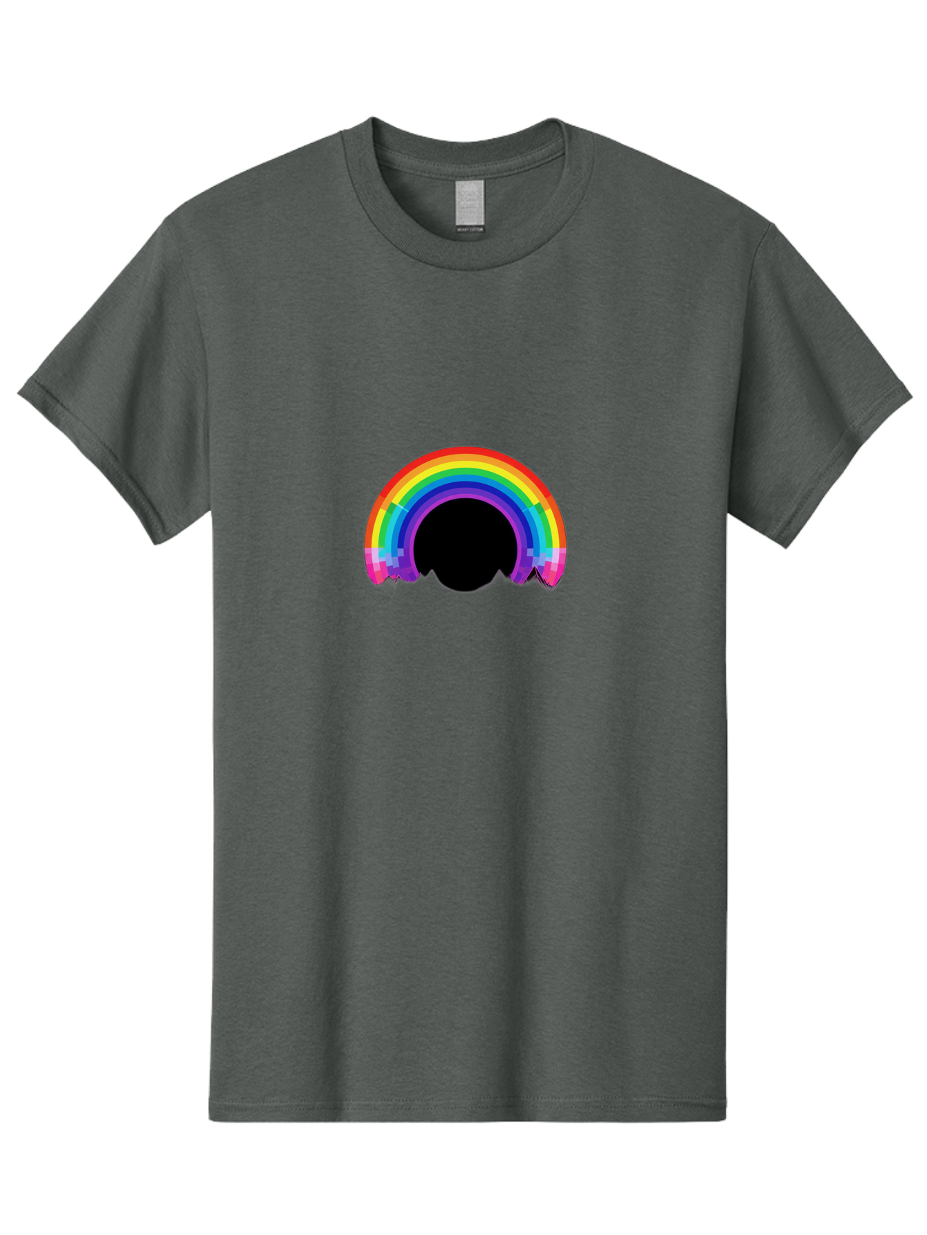 Pixelated-Rainbow Men'S Graphic Tee, 100% Cotton, Comfortable Casual Summer Wear, Machine Washable, Vintage Camera, Old Camera, Antique Camera, Black Camera, Classic Photography, Photography Equipment, Nostalgic Device, Film Camera, Camera Art Bai227