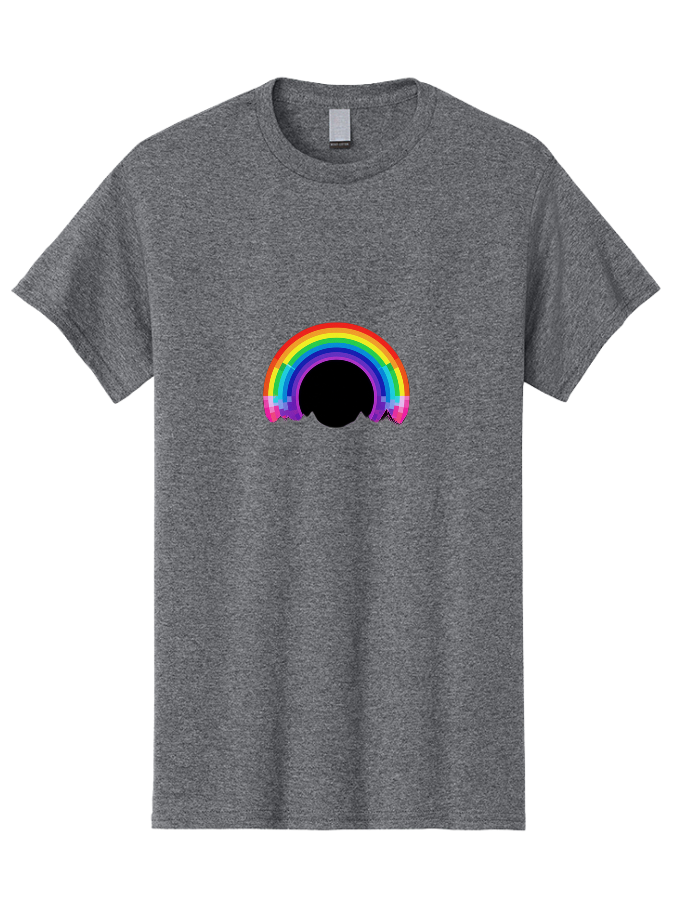 Pixelated-Rainbow Men'S Graphic Tee, 100% Cotton, Comfortable Casual Summer Wear, Machine Washable, Vintage Camera, Old Camera, Antique Camera, Black Camera, Classic Photography, Photography Equipment, Nostalgic Device, Film Camera, Camera Art Bai227