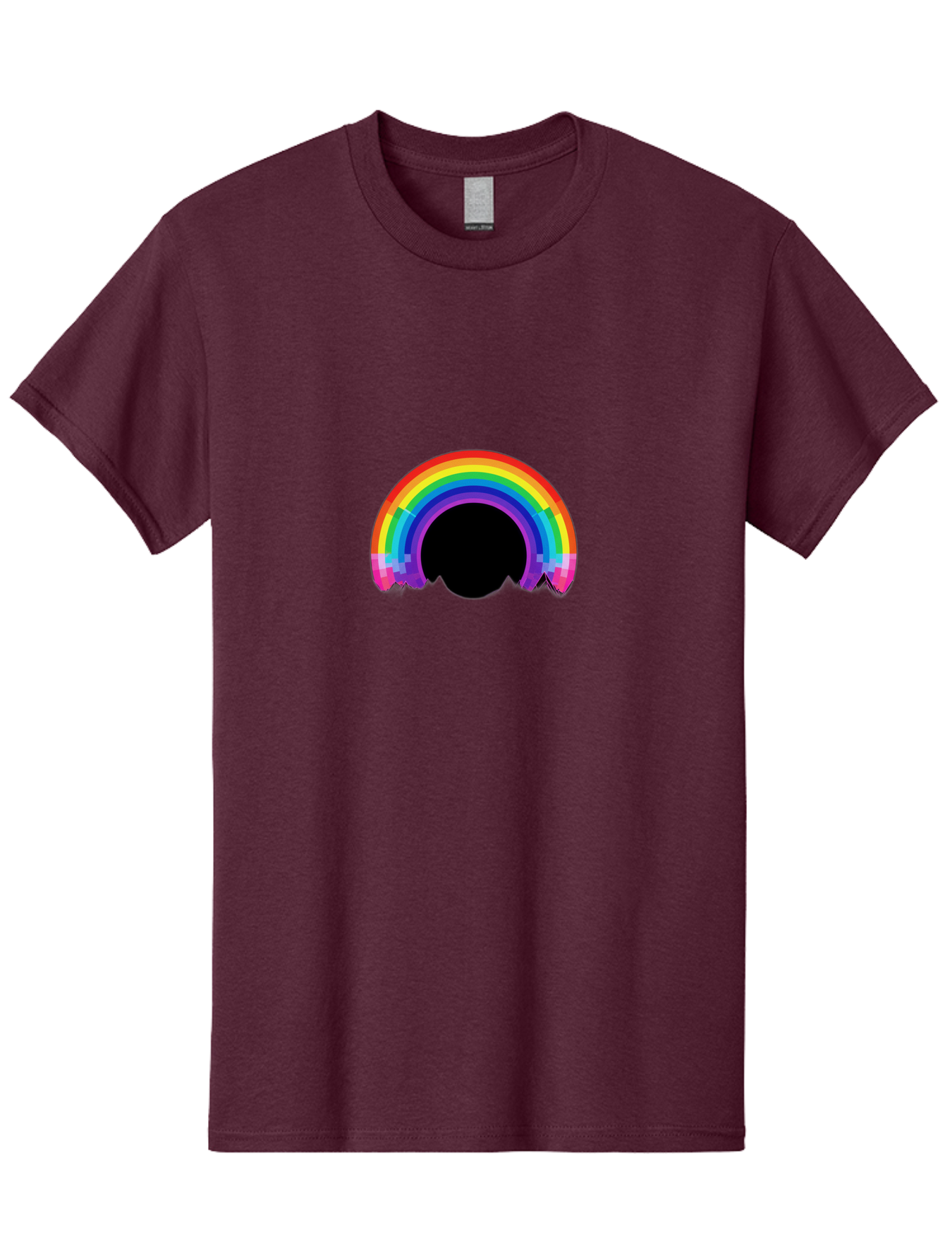 Pixelated-Rainbow Men'S Graphic Tee, 100% Cotton, Comfortable Casual Summer Wear, Machine Washable, Vintage Camera, Old Camera, Antique Camera, Black Camera, Classic Photography, Photography Equipment, Nostalgic Device, Film Camera, Camera Art Bai227