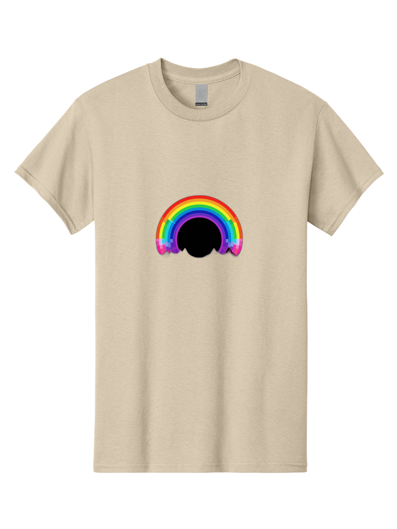 Pixelated-Rainbow Men'S Graphic Tee, 100% Cotton, Comfortable Casual Summer Wear, Machine Washable, Vintage Camera, Old Camera, Antique Camera, Black Camera, Classic Photography, Photography Equipment, Nostalgic Device, Film Camera, Camera Art Bai227