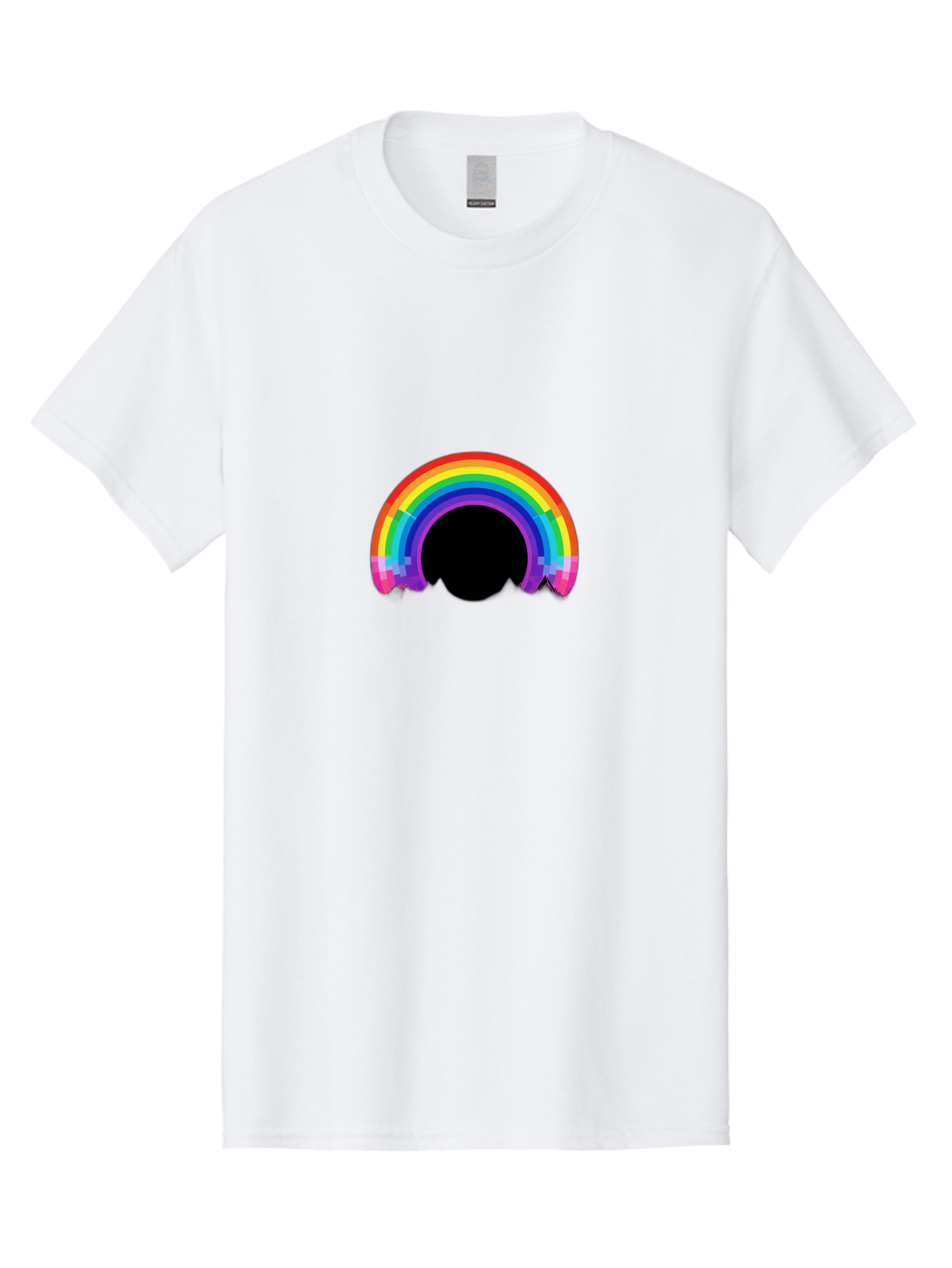 Pixelated-Rainbow Men'S Graphic Tee, 100% Cotton, Comfortable Casual Summer Wear, Machine Washable, Vintage Camera, Old Camera, Antique Camera, Black Camera, Classic Photography, Photography Equipment, Nostalgic Device, Film Camera, Camera Art Bai227
