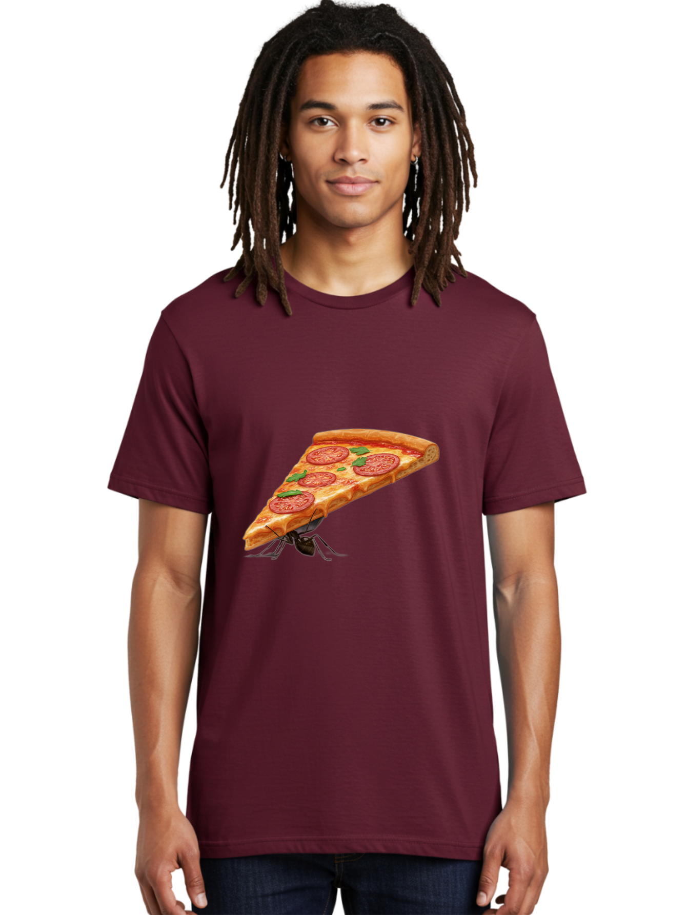 Pizza-Slice-With-Ant Men'S Graphic Tee, 100% Cotton, Comfortable Casual Summer Wear, Machine Washable, Vintage Camera, Old Camera, Antique Camera, Black Camera, Classic Photography, Photography Equipment, Nostalgic Device, Film Camera, Bai229
