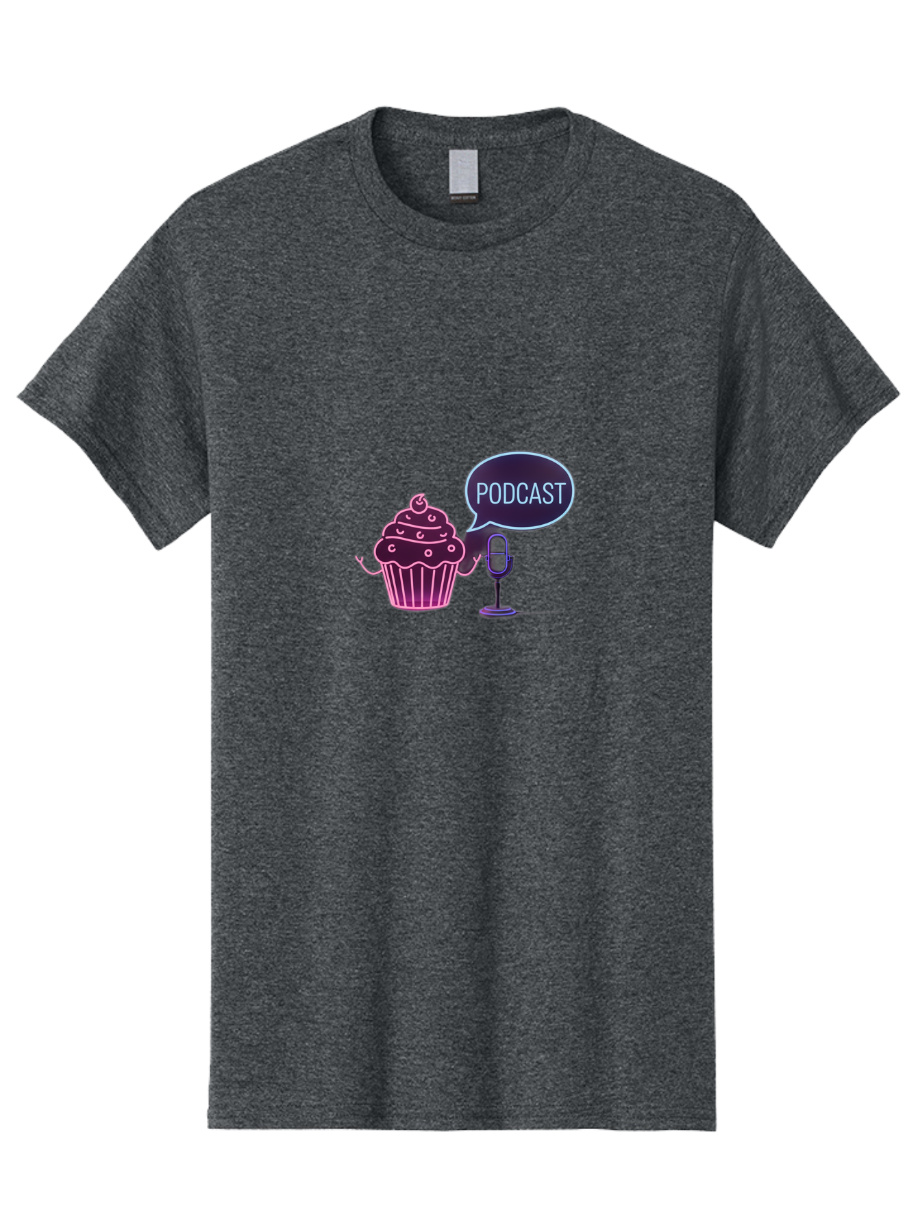 Podcast-Cupcake Men'S Graphic Tee, 100% Cotton, Comfortable Casual Summer Wear, Machine Washable, Vintage Camera, Old Camera, Antique Camera, Black Camera, Classic Photography, Photography Equipment, Nostalgic Device, Film Camera, Camera Art Bai230