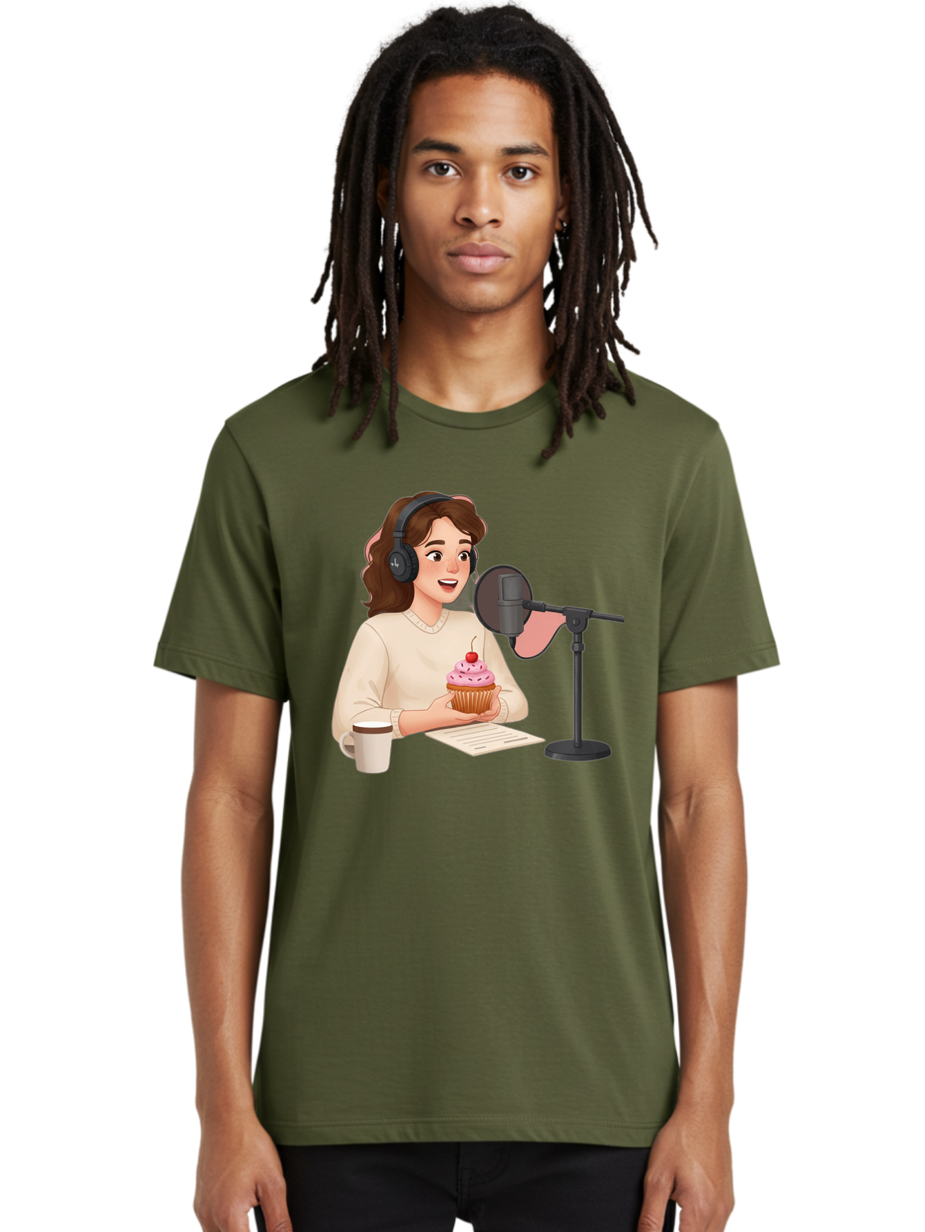 Podcast-Host-Cupcake Men'S Graphic Tee, 100% Cotton, Comfortable Casual Summer Wear, Machine Washable, Vintage Camera, Old Camera, Antique Camera, Black Camera, Classic Photography, Photography Equipment, Nostalgic Device, Film Camera, Bai231