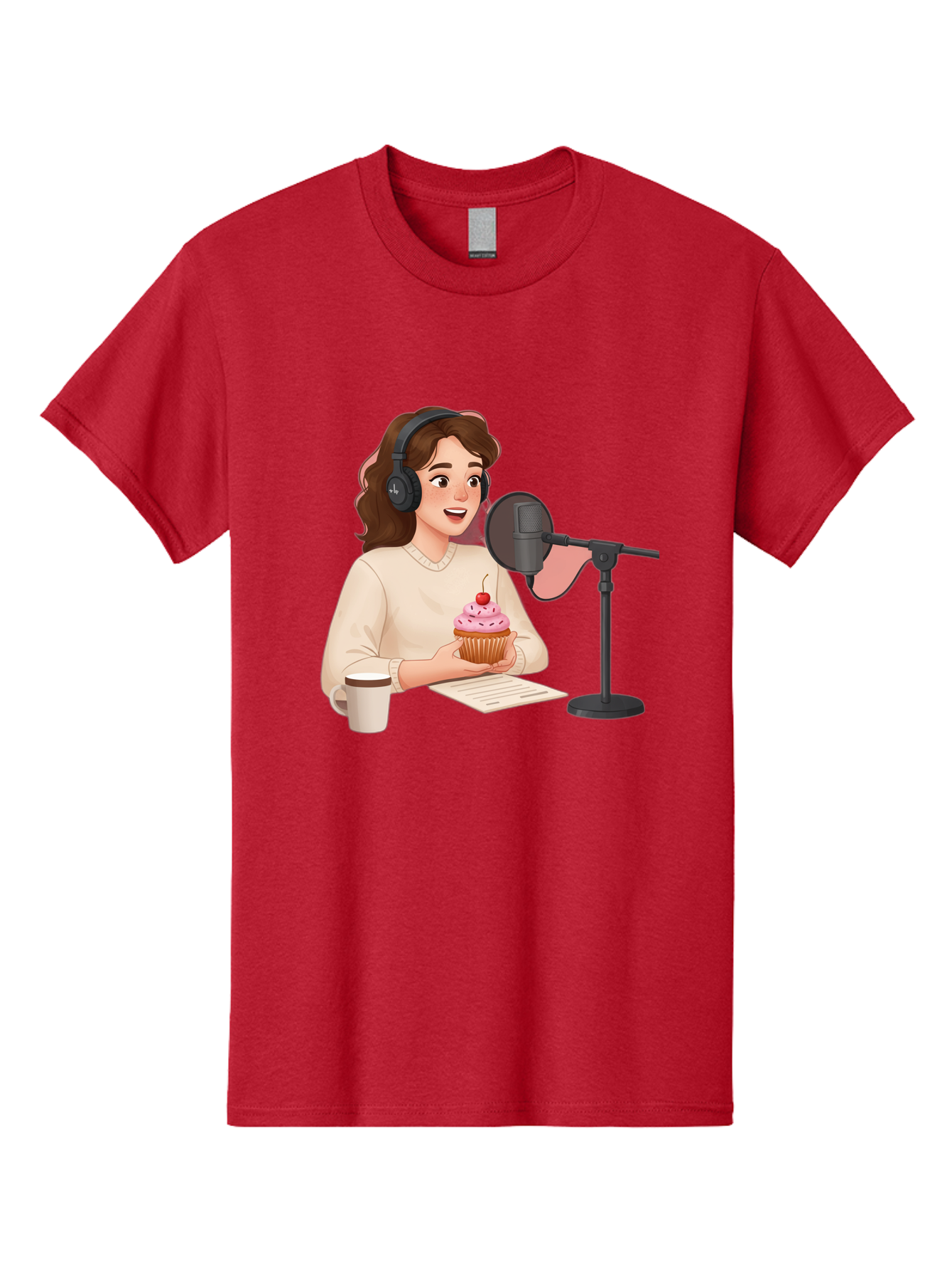 Podcast-Host-Cupcake Men'S Graphic Tee, 100% Cotton, Comfortable Casual Summer Wear, Machine Washable, Vintage Camera, Old Camera, Antique Camera, Black Camera, Classic Photography, Photography Equipment, Nostalgic Device, Film Camera, Bai231