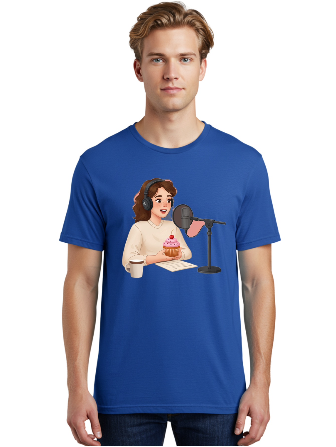 Podcast-Host-Cupcake Men'S Graphic Tee, 100% Cotton, Comfortable Casual Summer Wear, Machine Washable, Vintage Camera, Old Camera, Antique Camera, Black Camera, Classic Photography, Photography Equipment, Nostalgic Device, Film Camera, Bai231