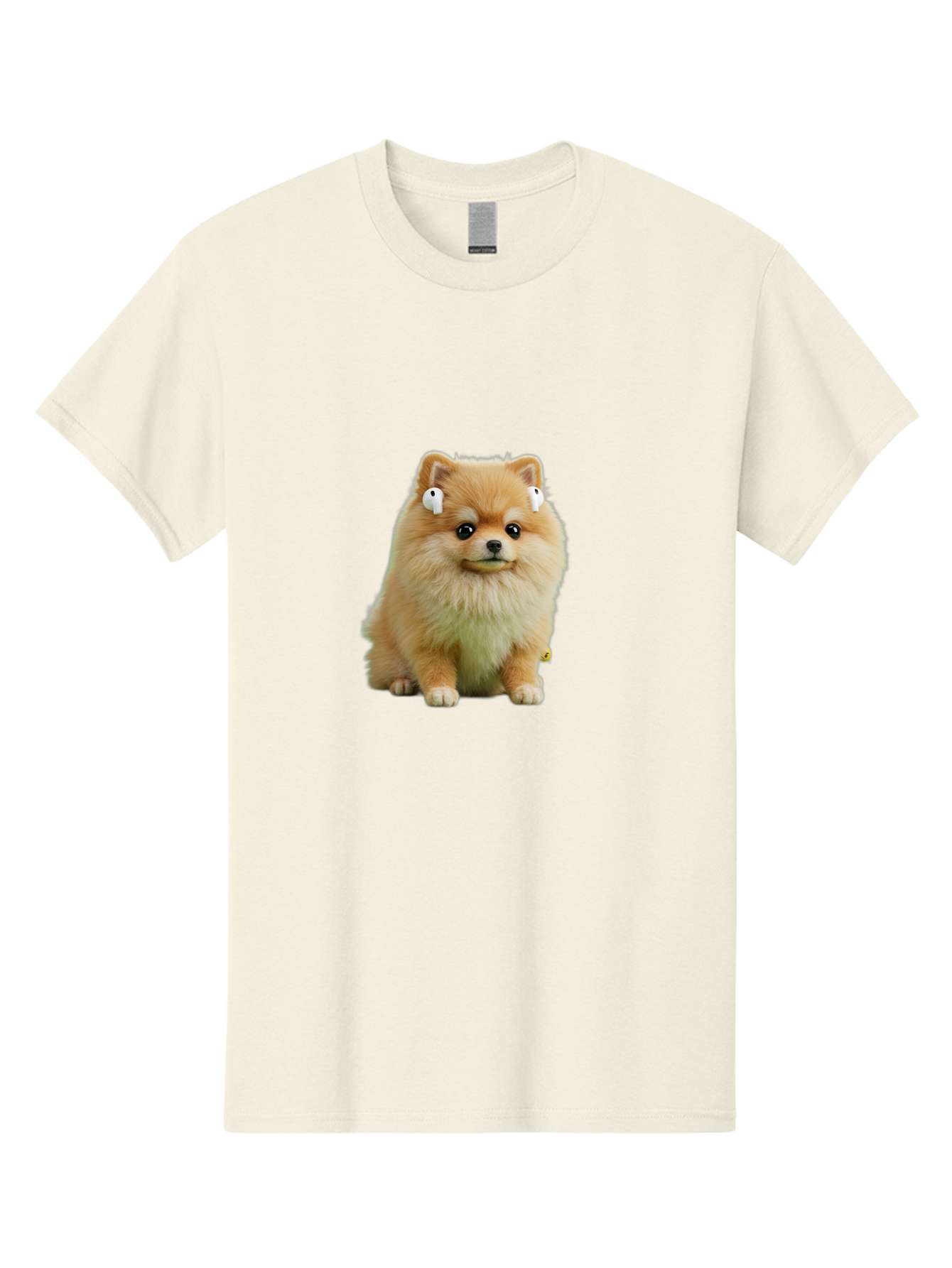 Pomeranian-With-Earbuds Men'S Graphic Tee, 100% Cotton, Comfortable Casual Summer Wear, Machine Washable, Vintage Camera, Old Camera, Antique Camera, Black Camera, Classic Photography, Photography Equipment, Nostalgic Device, Film Camera, Bai234