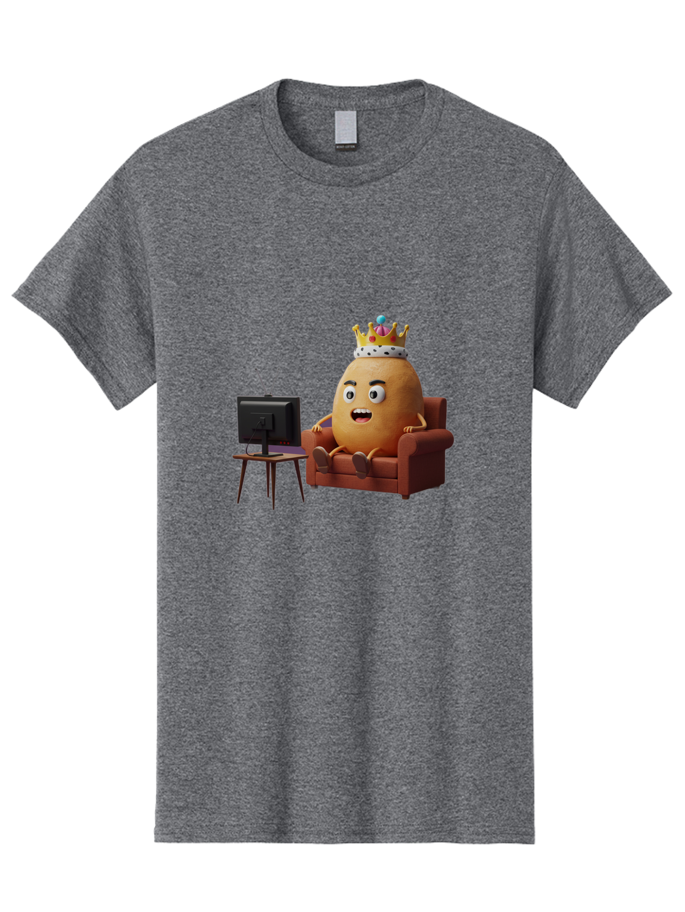 Potato-With-Crown Men'S Graphic Tee, 100% Cotton, Comfortable Casual Summer Wear, Machine Washable, Vintage Camera, Old Camera, Antique Camera, Black Camera, Classic Photography, Photography Equipment, Nostalgic Device, Film Camera, Camera Art Bai252