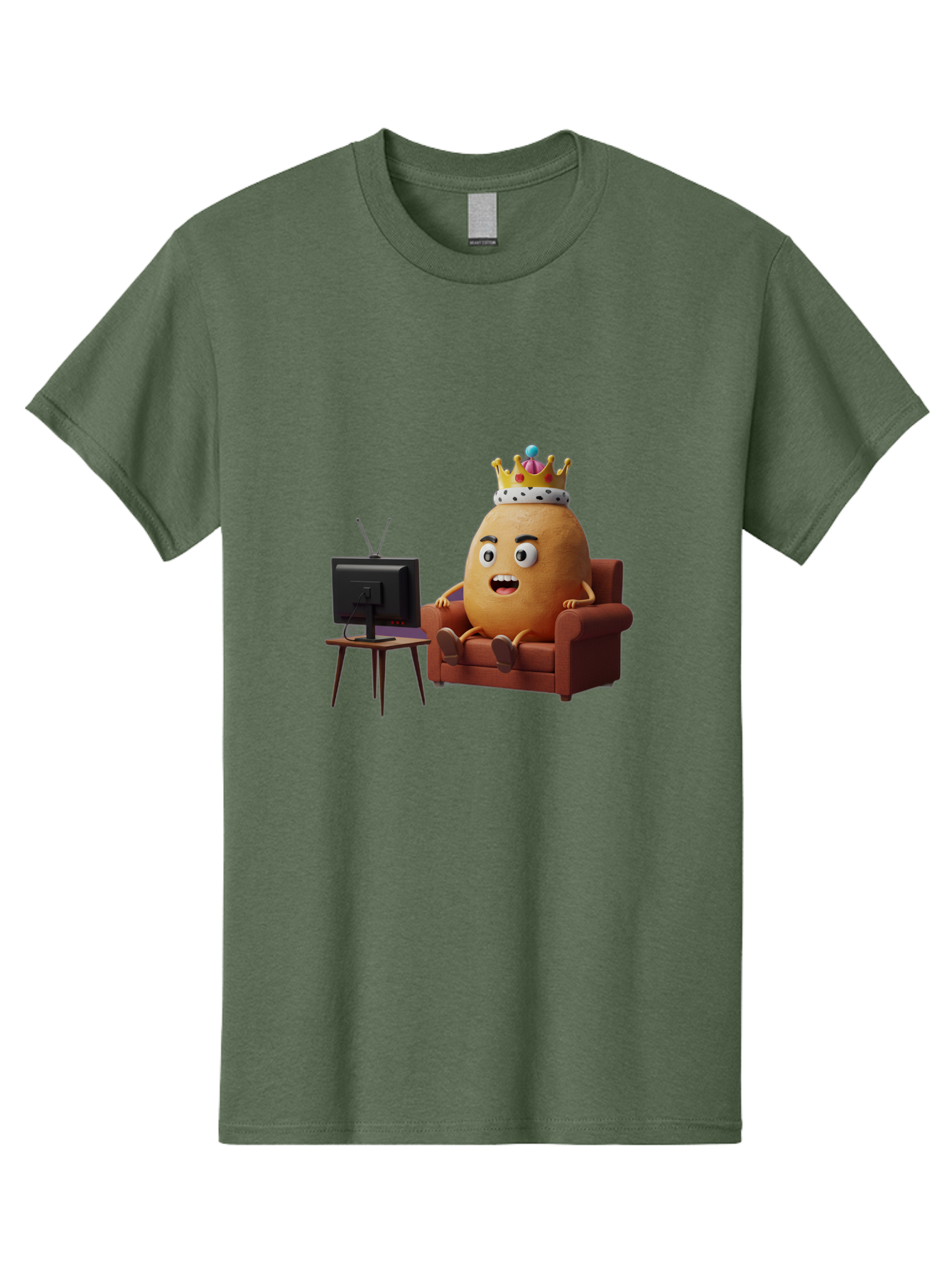 Potato-With-Crown Men'S Graphic Tee, 100% Cotton, Comfortable Casual Summer Wear, Machine Washable, Vintage Camera, Old Camera, Antique Camera, Black Camera, Classic Photography, Photography Equipment, Nostalgic Device, Film Camera, Camera Art Bai252