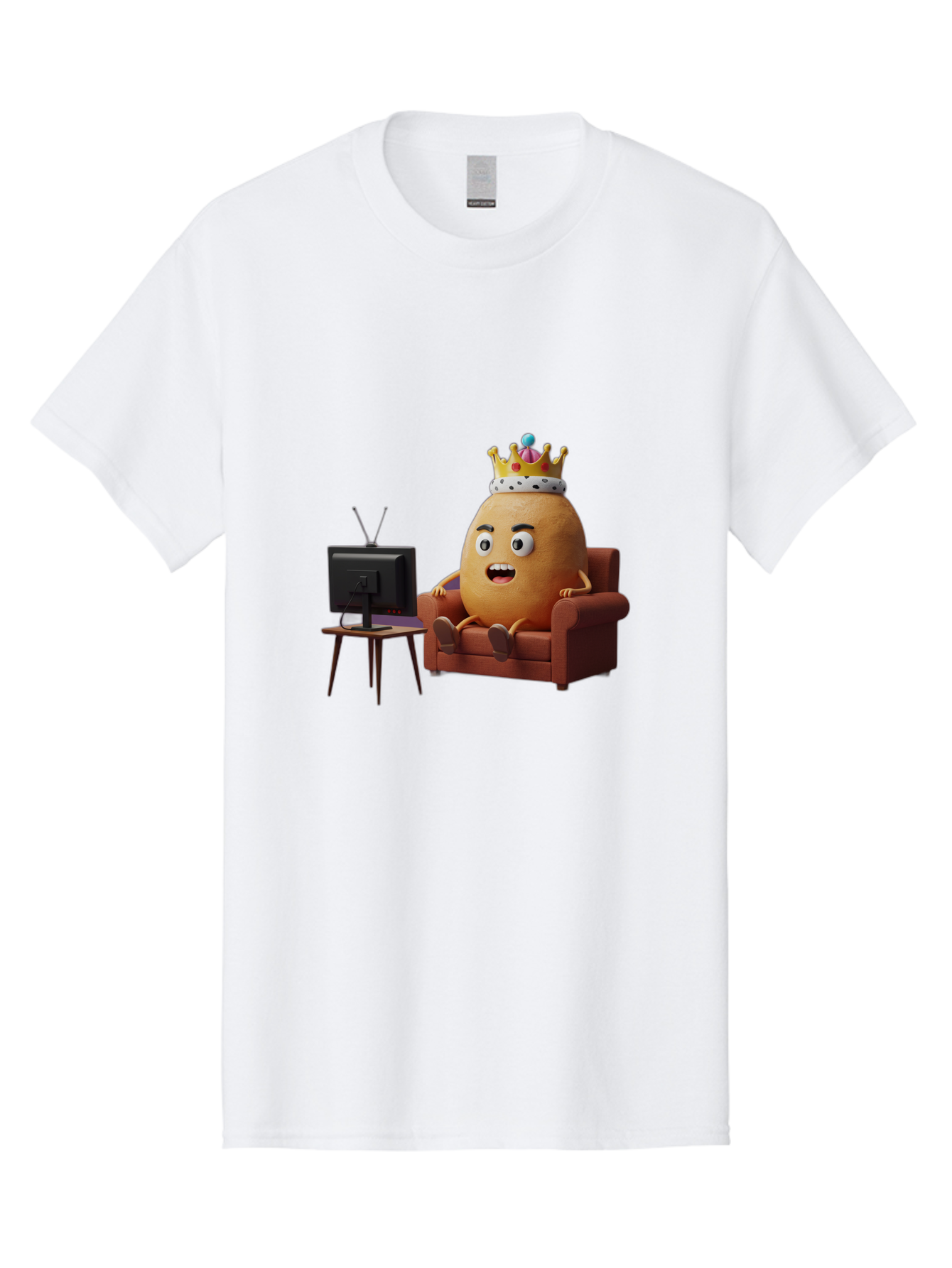 Potato-With-Crown Men'S Graphic Tee, 100% Cotton, Comfortable Casual Summer Wear, Machine Washable, Vintage Camera, Old Camera, Antique Camera, Black Camera, Classic Photography, Photography Equipment, Nostalgic Device, Film Camera, Camera Art Bai252