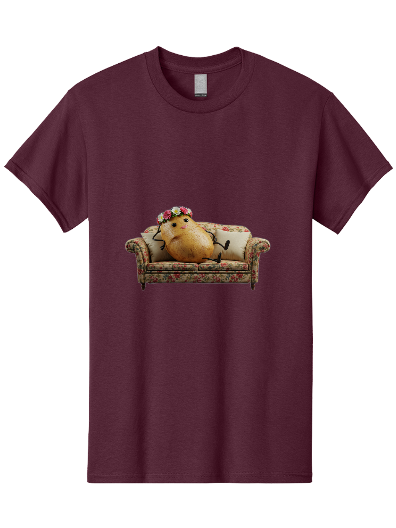 Potato-With-Flowers-On-Sofa Men'S Graphic Tee, 100% Cotton, Comfortable Casual Summer Wear, Machine Washable, Vintage Camera, Old Camera, Antique Camera, Black Camera, Classic Photography, Photography Equipment, Nostalgic Device, Film Camera, Bai253