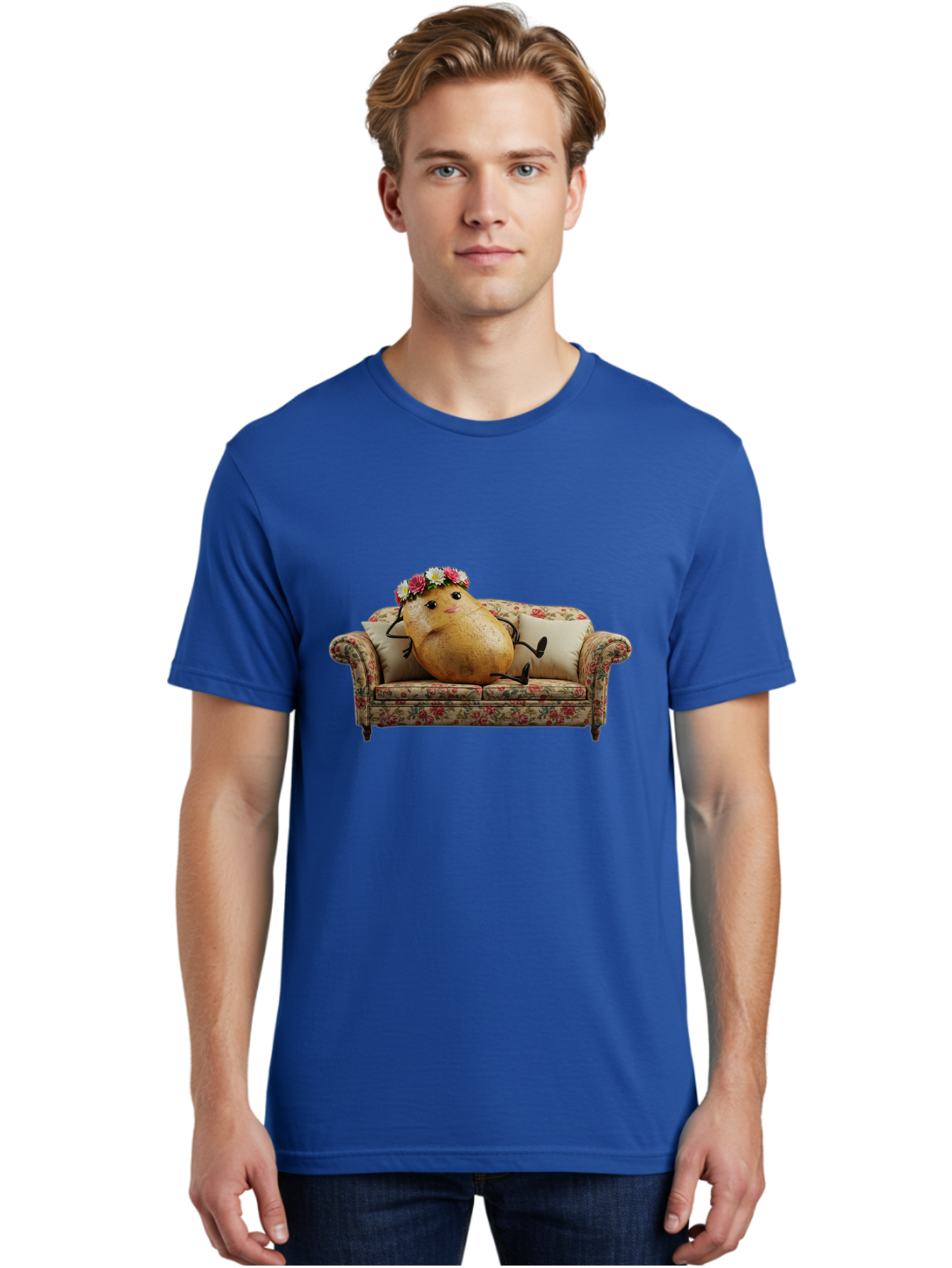 Potato-With-Flowers-On-Sofa Men'S Graphic Tee, 100% Cotton, Comfortable Casual Summer Wear, Machine Washable, Vintage Camera, Old Camera, Antique Camera, Black Camera, Classic Photography, Photography Equipment, Nostalgic Device, Film Camera, Bai253