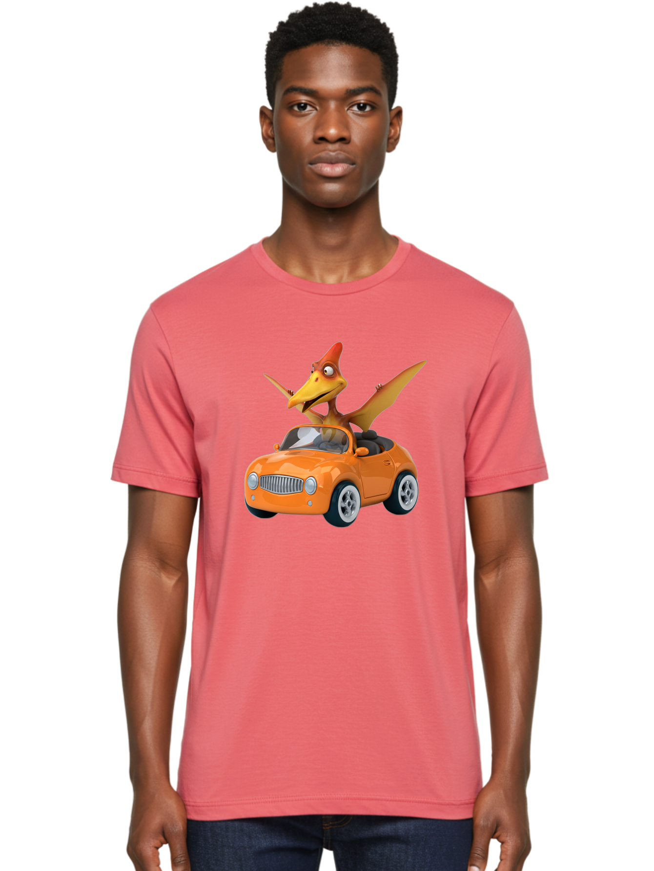 Pterodactyl-In-Orange-Convertible Men'S Graphic Tee, 100% Cotton, Comfortable Casual Summer Wear, Machine Washable, Vintage Camera, Old Camera, Antique Camera, Black Camera, Classic Photography, Photography Equipment, Nostalgic Device, Bai254