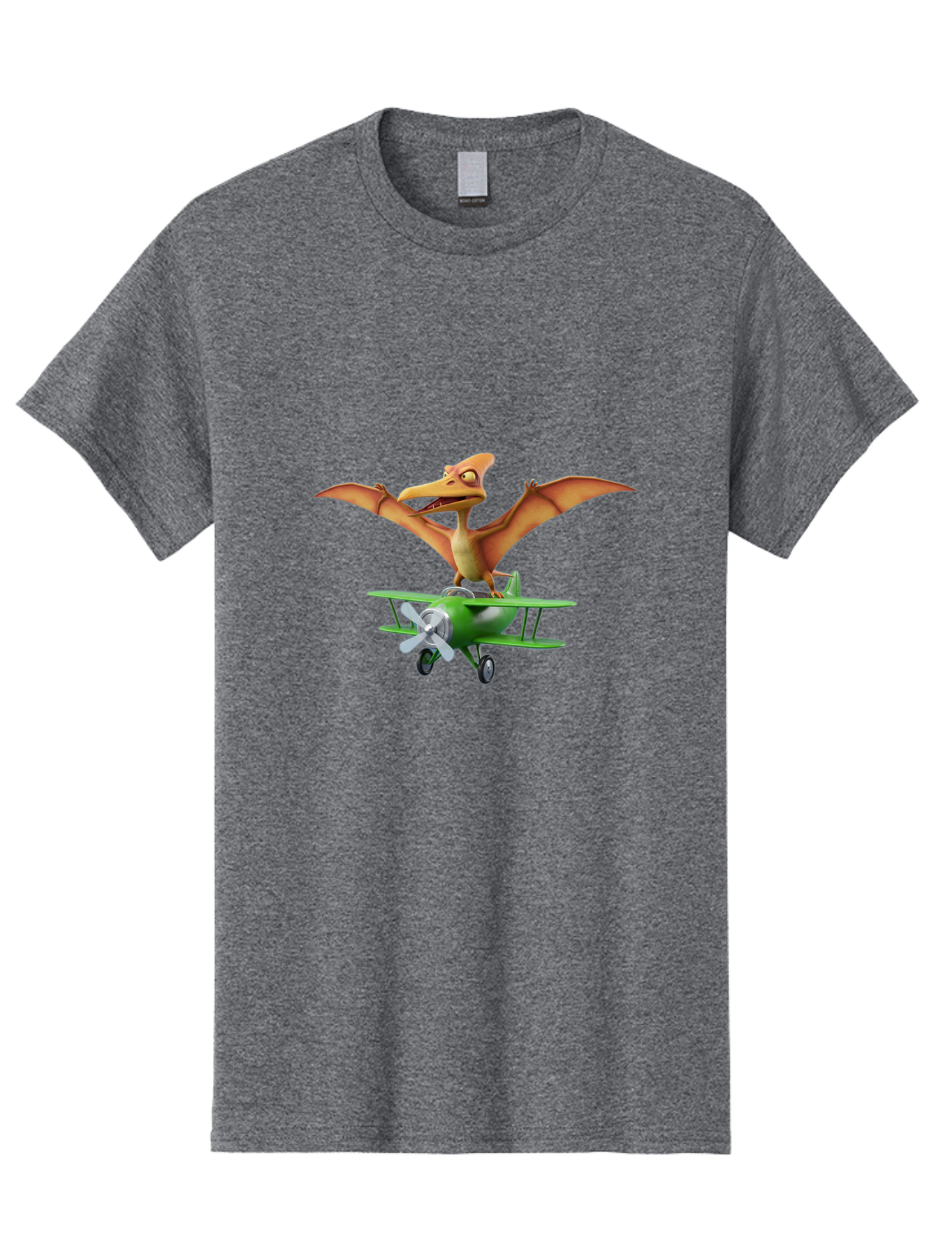 Pterodactyl-On-Plane Men'S Graphic Tee, 100% Cotton, Comfortable Casual Summer Wear, Machine Washable, Vintage Camera, Old Camera, Antique Camera, Black Camera, Classic Photography, Photography Equipment, Nostalgic Device, Film Camera, Bai255