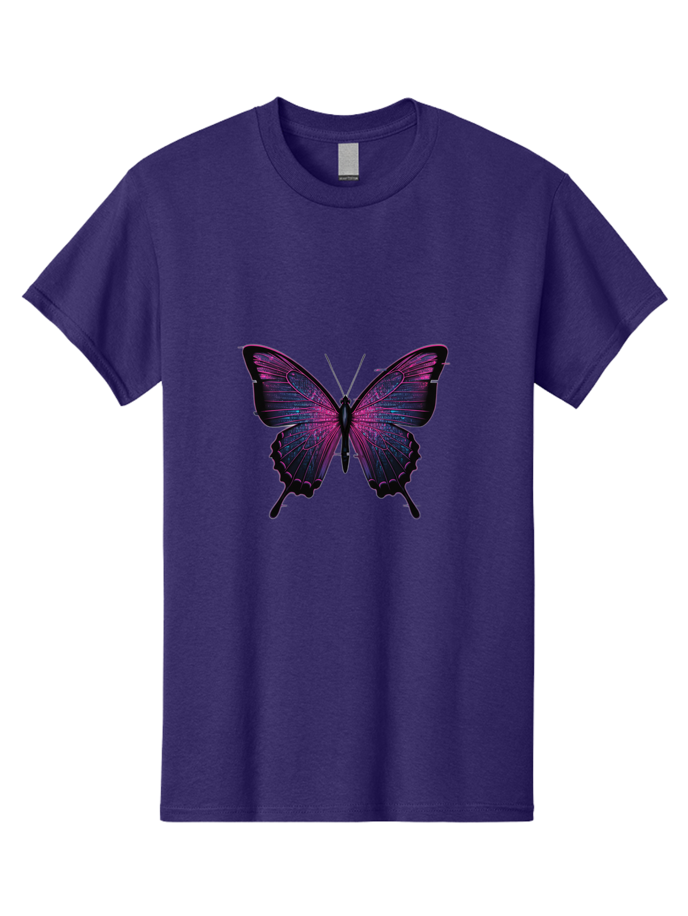 Purple-Butterfly-1 Men'S Graphic Tee, 100% Cotton, Comfortable Casual Summer Wear, Machine Washable, Vintage Camera, Old Camera, Antique Camera, Black Camera, Classic Photography, Photography Equipment, Nostalgic Device, Film Camera, Bai257