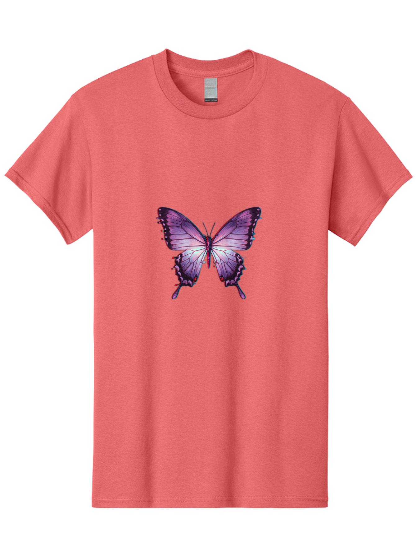 Purple-Butterfly-2 Men'S Graphic Tee, 100% Cotton, Comfortable Casual Summer Wear, Machine Washable, Vintage Camera, Old Camera, Antique Camera, Black Camera, Classic Photography, Photography Equipment, Nostalgic Device, Film Camera, Bai258