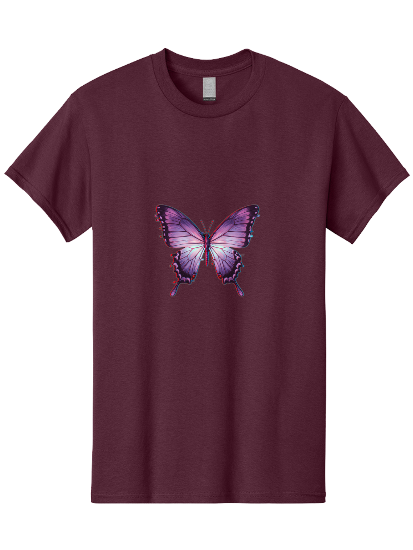 Purple-Butterfly-2 Men'S Graphic Tee, 100% Cotton, Comfortable Casual Summer Wear, Machine Washable, Vintage Camera, Old Camera, Antique Camera, Black Camera, Classic Photography, Photography Equipment, Nostalgic Device, Film Camera, Bai258