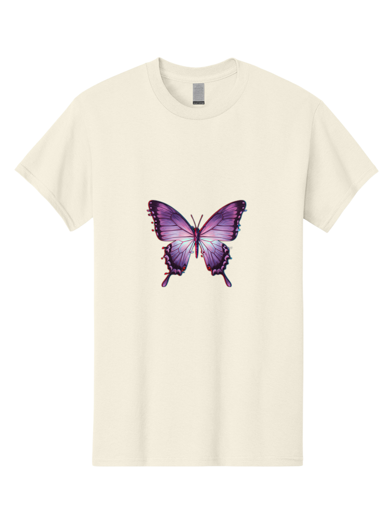 Purple-Butterfly-2 Men'S Graphic Tee, 100% Cotton, Comfortable Casual Summer Wear, Machine Washable, Vintage Camera, Old Camera, Antique Camera, Black Camera, Classic Photography, Photography Equipment, Nostalgic Device, Film Camera, Bai258