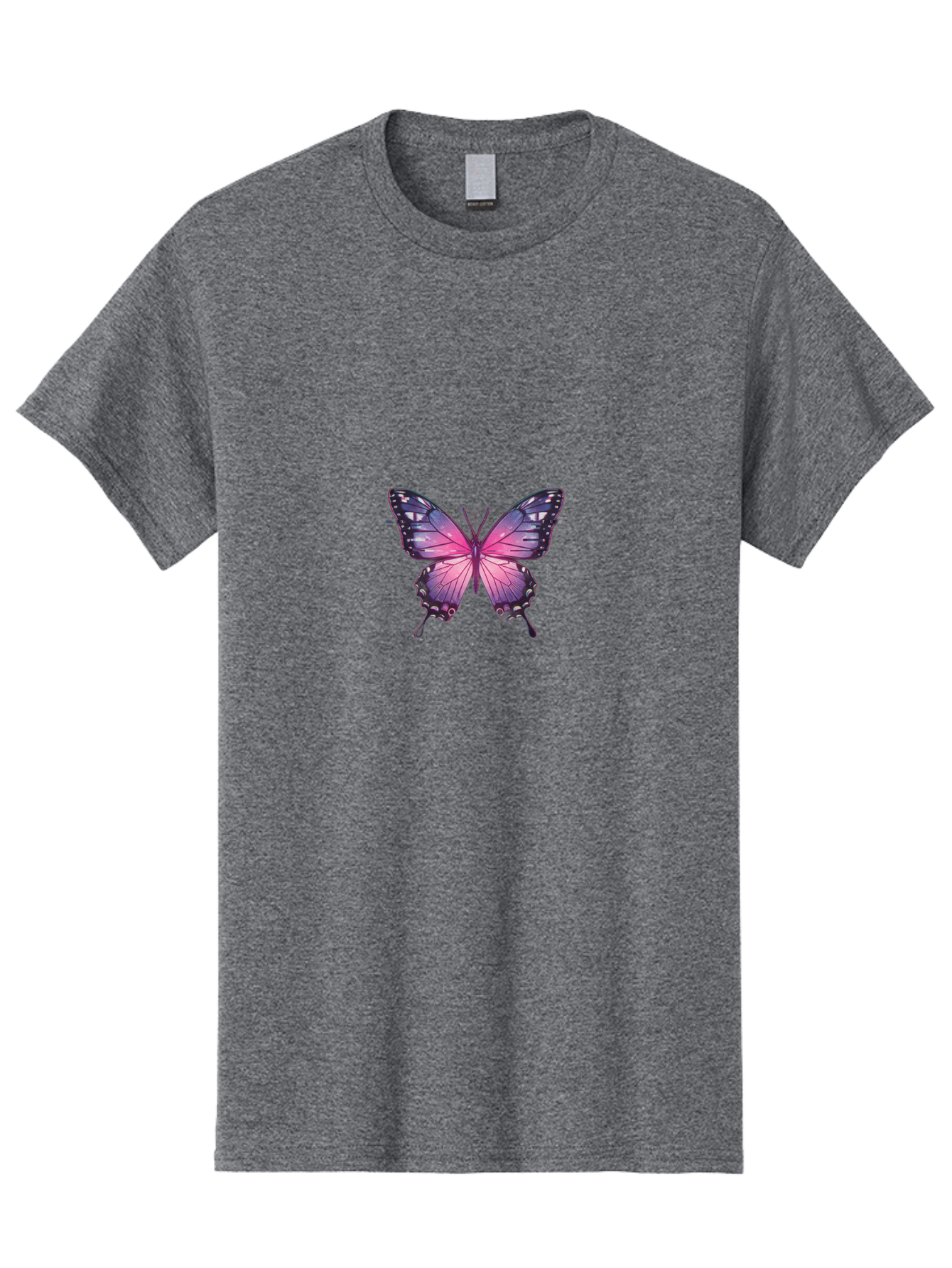 Purple-Butterfly-3 Men'S Graphic Tee, 100% Cotton, Comfortable Casual Summer Wear, Machine Washable, Vintage Camera, Old Camera, Antique Camera, Black Camera, Classic Photography, Photography Equipment, Nostalgic Device, Film Camera, Bai259