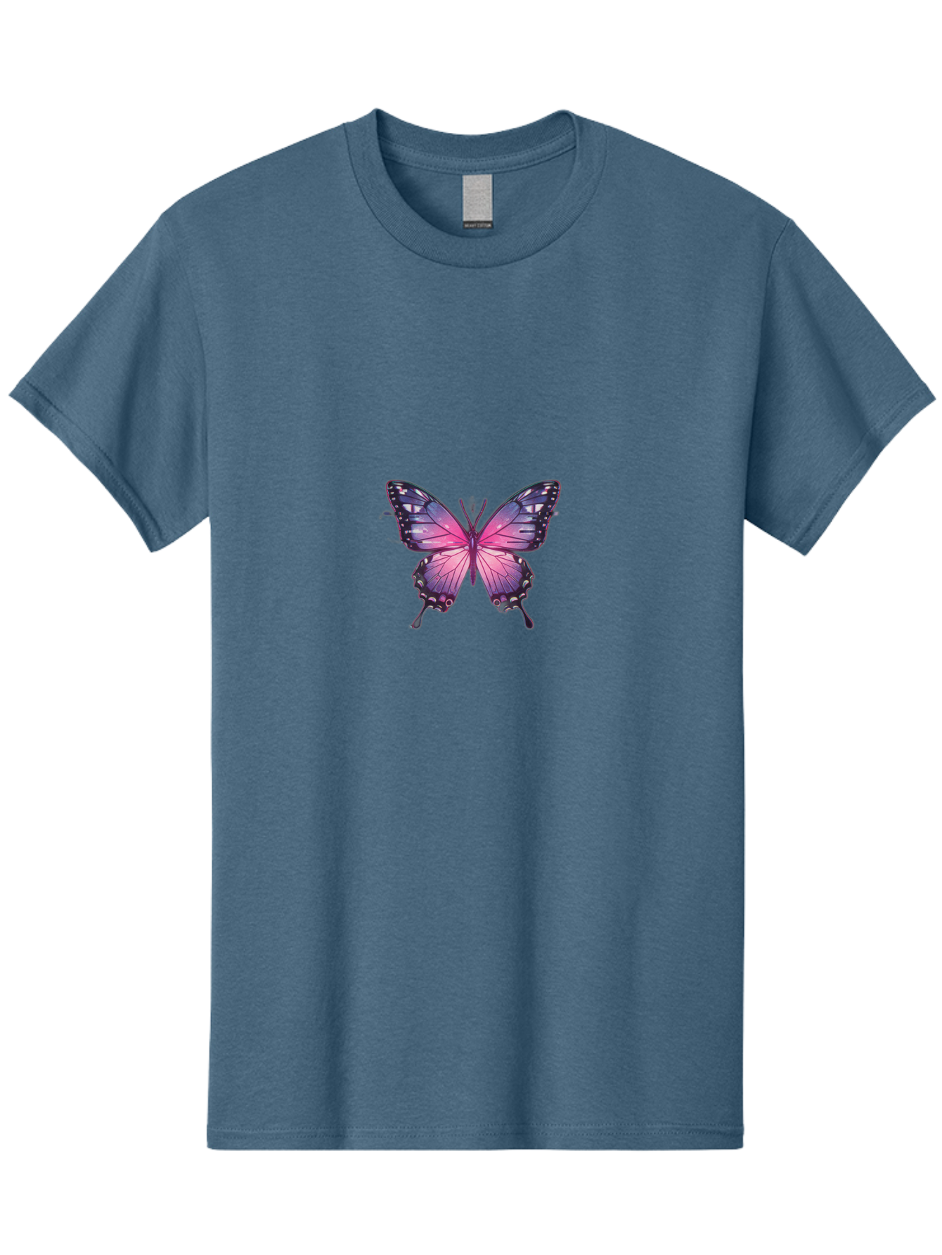 Purple-Butterfly-3 Men'S Graphic Tee, 100% Cotton, Comfortable Casual Summer Wear, Machine Washable, Vintage Camera, Old Camera, Antique Camera, Black Camera, Classic Photography, Photography Equipment, Nostalgic Device, Film Camera, Bai259