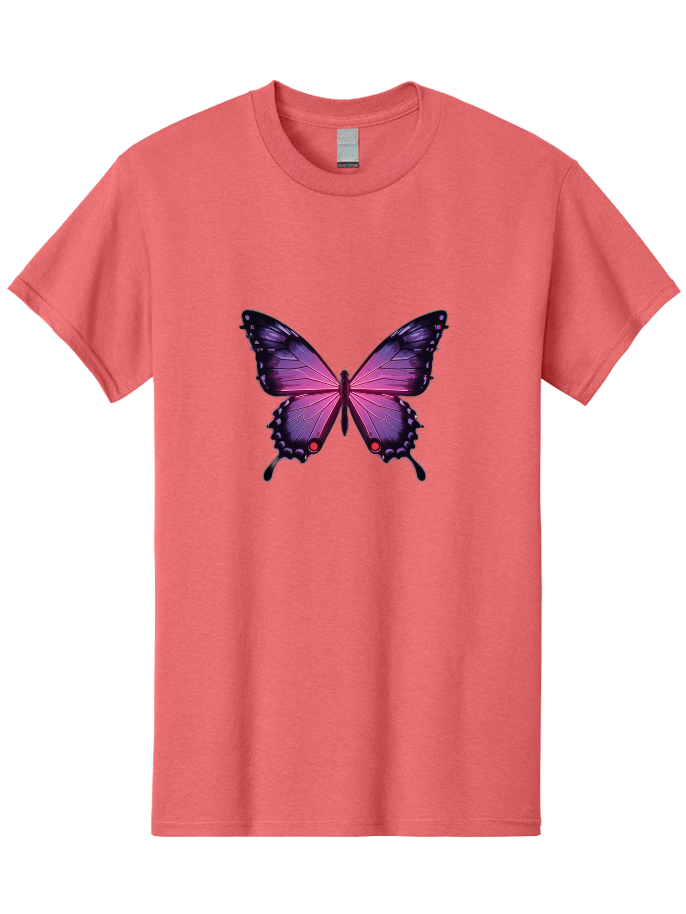 Purple-Butterfly-5 Men'S Graphic Tee, 100% Cotton, Comfortable Casual Summer Wear, Machine Washable, Vintage Camera, Old Camera, Antique Camera, Black Camera, Classic Photography, Photography Equipment, Nostalgic Device, Film Camera, Bai261