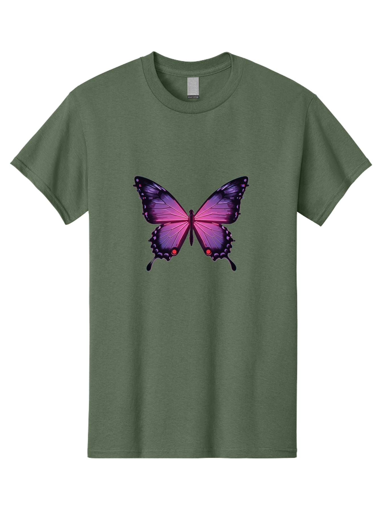 Purple-Butterfly-5 Men'S Graphic Tee, 100% Cotton, Comfortable Casual Summer Wear, Machine Washable, Vintage Camera, Old Camera, Antique Camera, Black Camera, Classic Photography, Photography Equipment, Nostalgic Device, Film Camera, Bai261