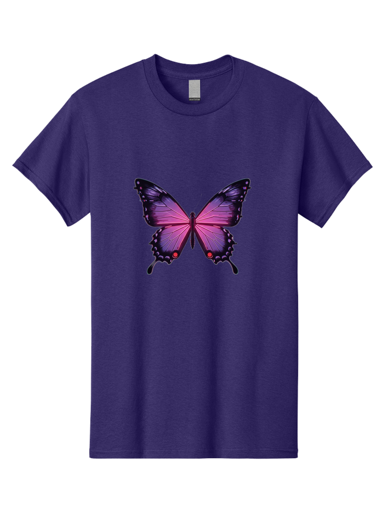 Purple-Butterfly-5 Men'S Graphic Tee, 100% Cotton, Comfortable Casual Summer Wear, Machine Washable, Vintage Camera, Old Camera, Antique Camera, Black Camera, Classic Photography, Photography Equipment, Nostalgic Device, Film Camera, Bai261