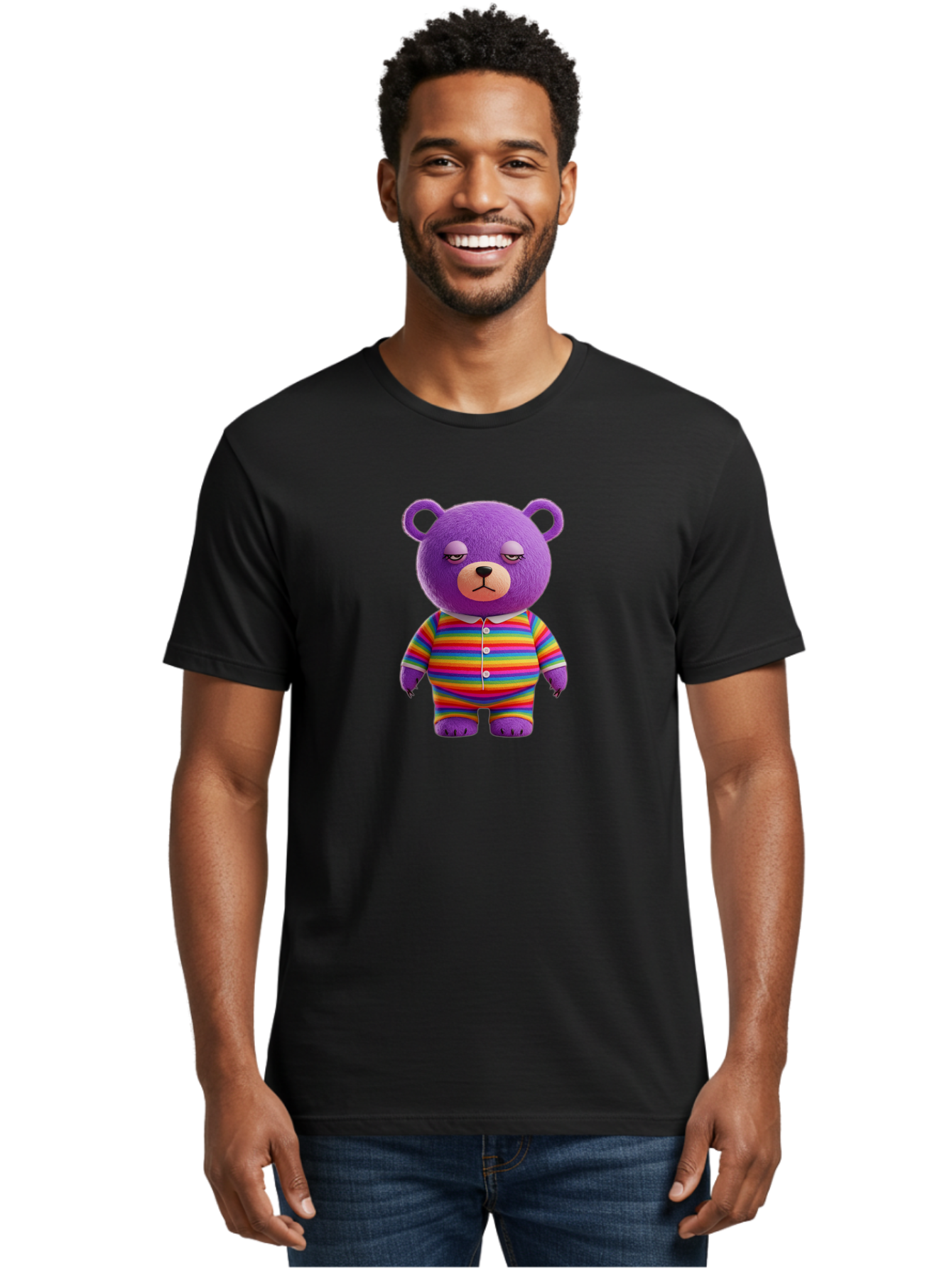 Purple-Teddy-Bear Men'S Graphic Tee, 100% Cotton, Comfortable Casual Summer Wear, Machine Washable, Vintage Camera, Old Camera, Antique Camera, Black Camera, Classic Photography, Photography Equipment, Nostalgic Device, Film Camera, Camera Art Bai263