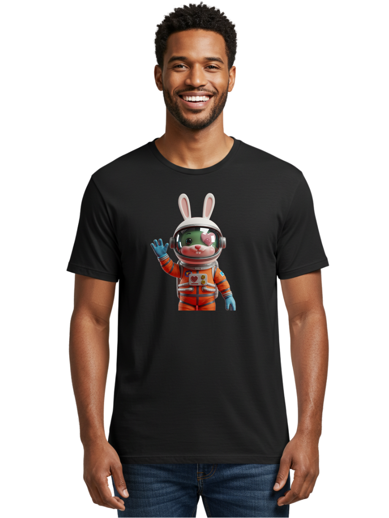 Rabbit-Astronaut-1 Men'S Graphic Tee, 100% Cotton, Comfortable Casual Summer Wear, Machine Washable, Vintage Camera, Old Camera, Antique Camera, Black Camera, Classic Photography, Photography Equipment, Nostalgic Device, Film Camera, Bai268