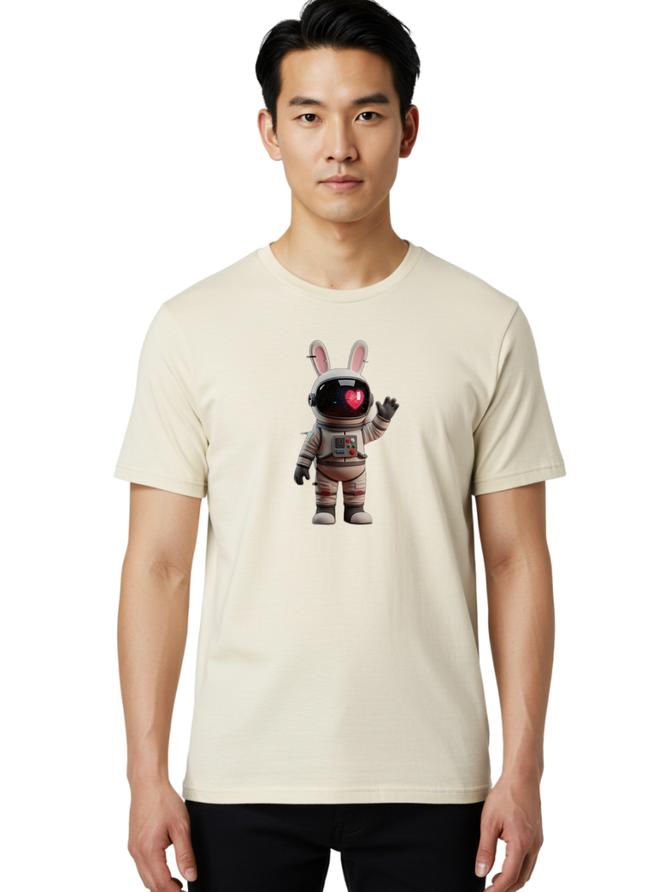 Rabbit-Astronaut-2 Men'S Graphic Tee, 100% Cotton, Comfortable Casual Summer Wear, Machine Washable, Vintage Camera, Old Camera, Antique Camera, Black Camera, Classic Photography, Photography Equipment, Nostalgic Device, Film Camera, Bai270